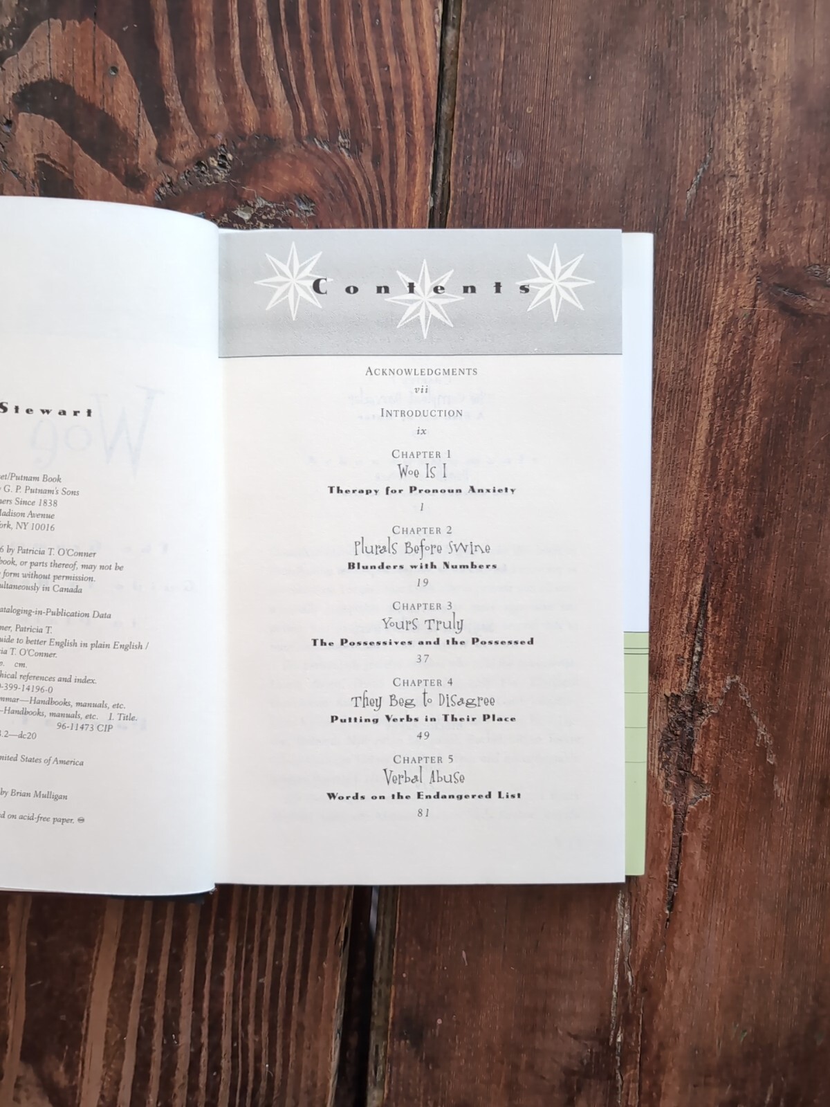 Woe Is I Grammarphobe’s Grammar Guide by Patricia O’Conner 2019 Hardcover