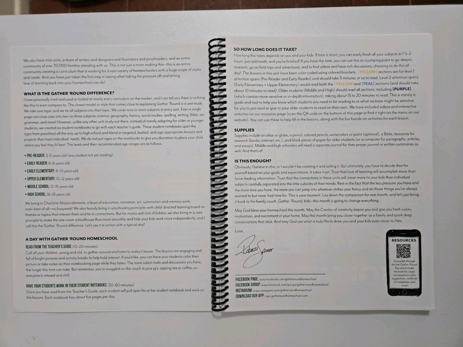 Gather Round Homeschool – Energy- Science – Teacher’s Guide GENTLY USED