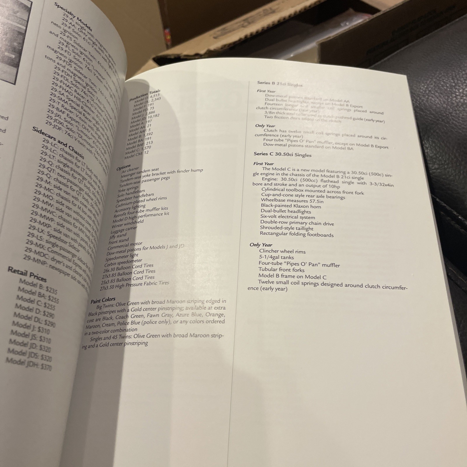 1996 paperback Harley-Davidson Data Book