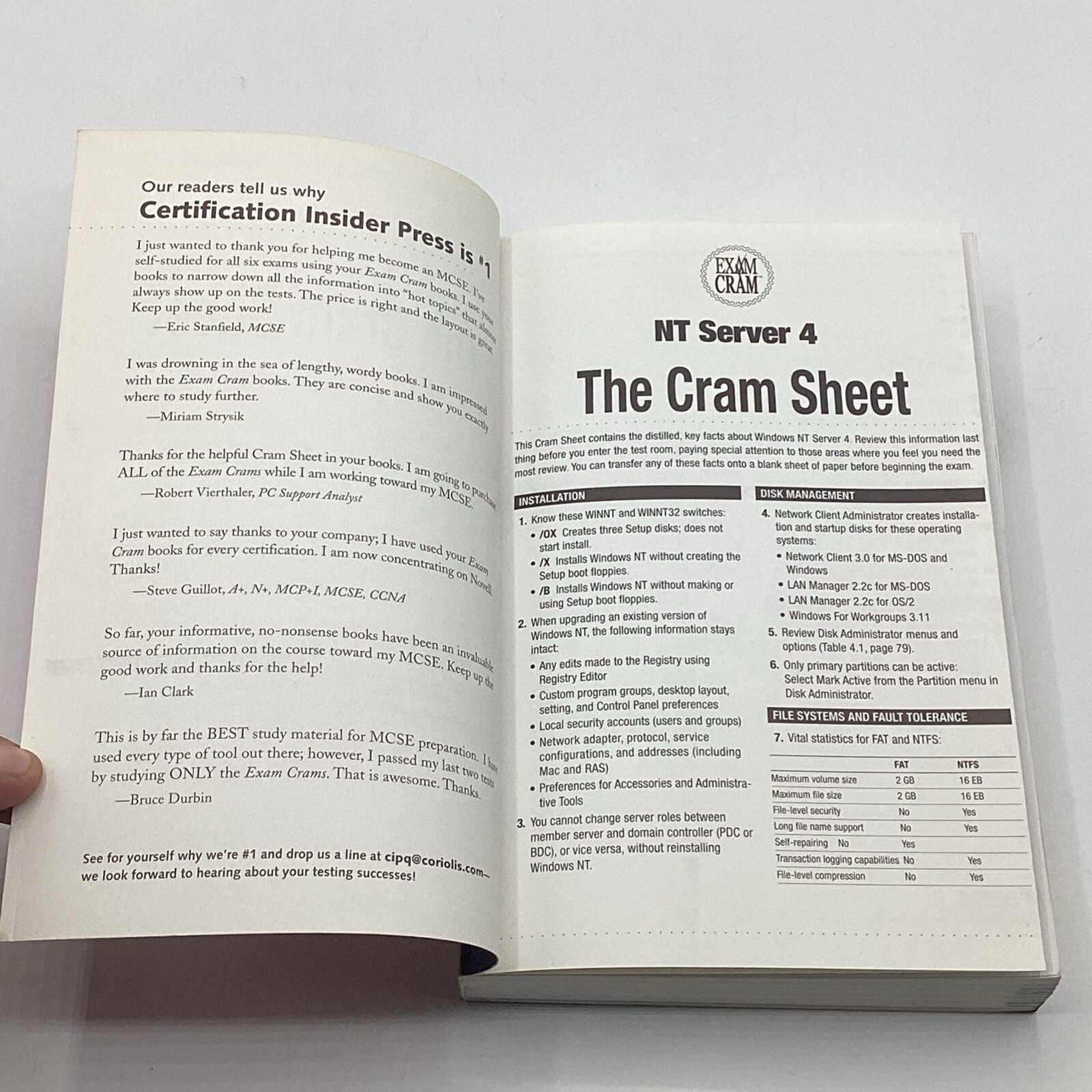 MCSE NT Server 4 Exam Cram By Ed Tittel, Kurt Hudson, James M. Stewart 3rd Ed.