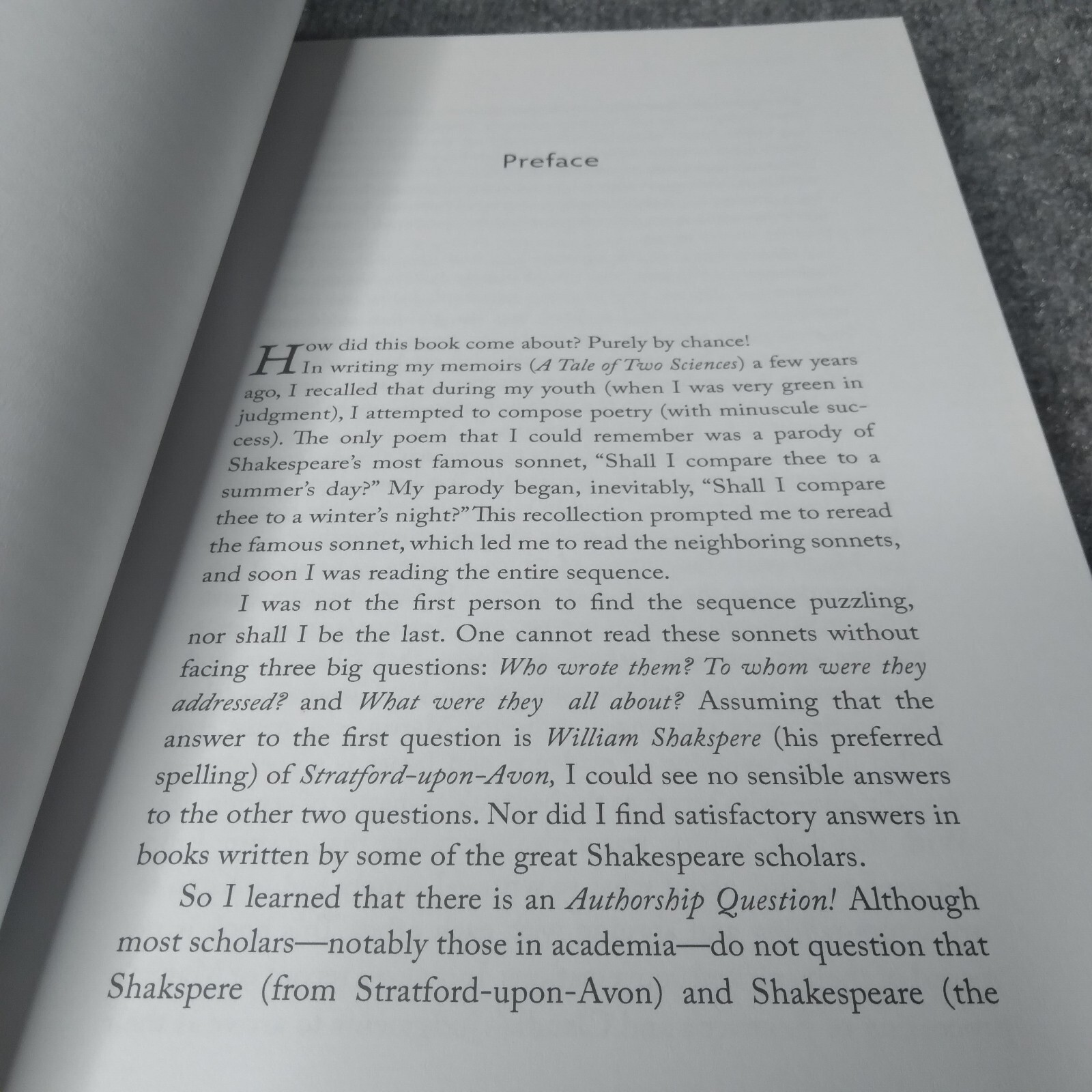 AKA Shakespeare: A Scientific Approach to the Authorship Question – ACCEPTABLE