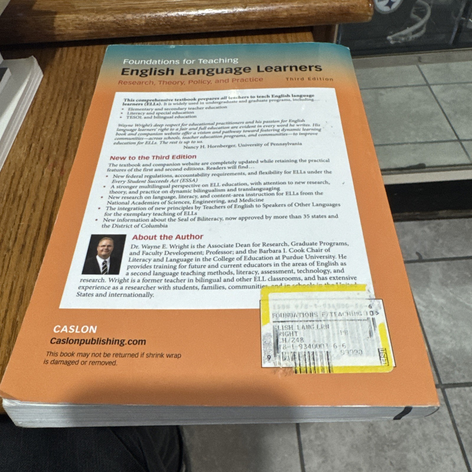 Foundations for Teaching English Language Learners Book, Third Edition 3rd