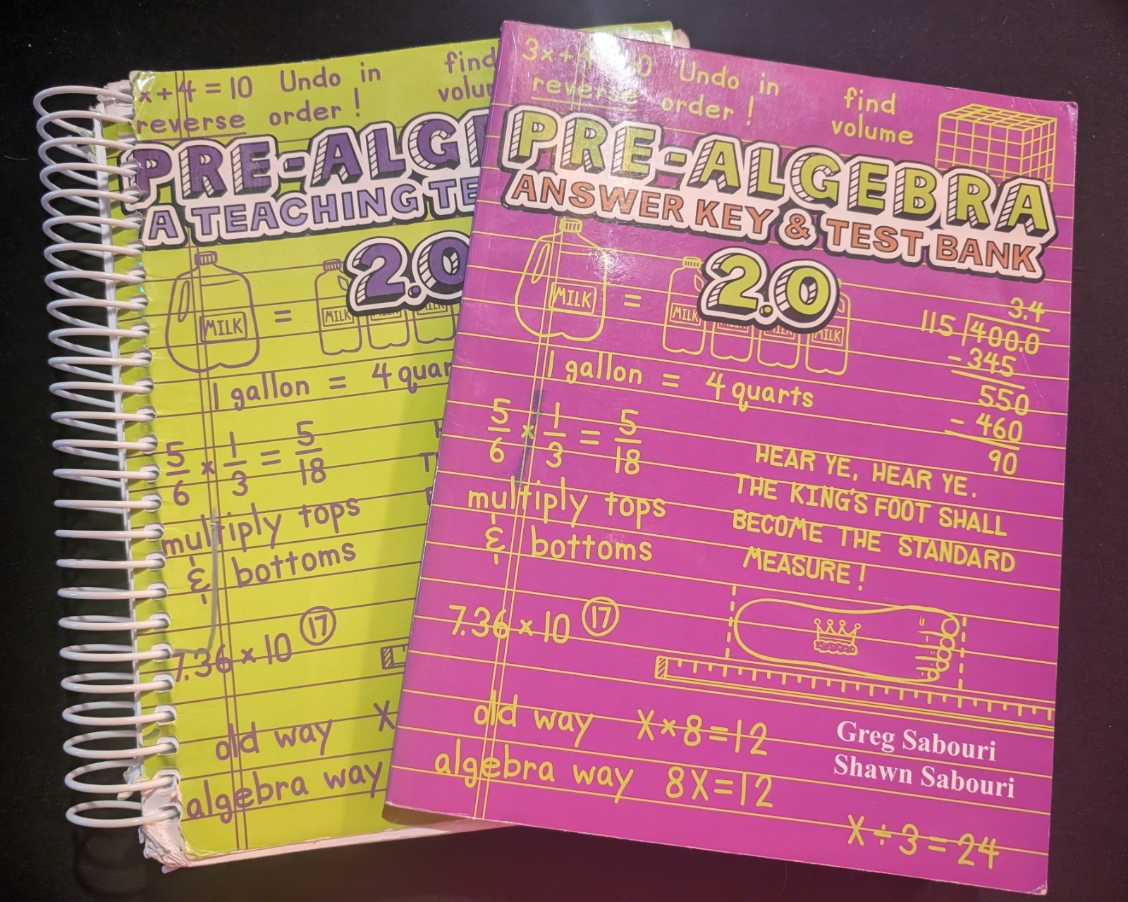 Pre-Algebra 2.0: Teaching Textbook (Spiral) + Answer Key & Test Bank