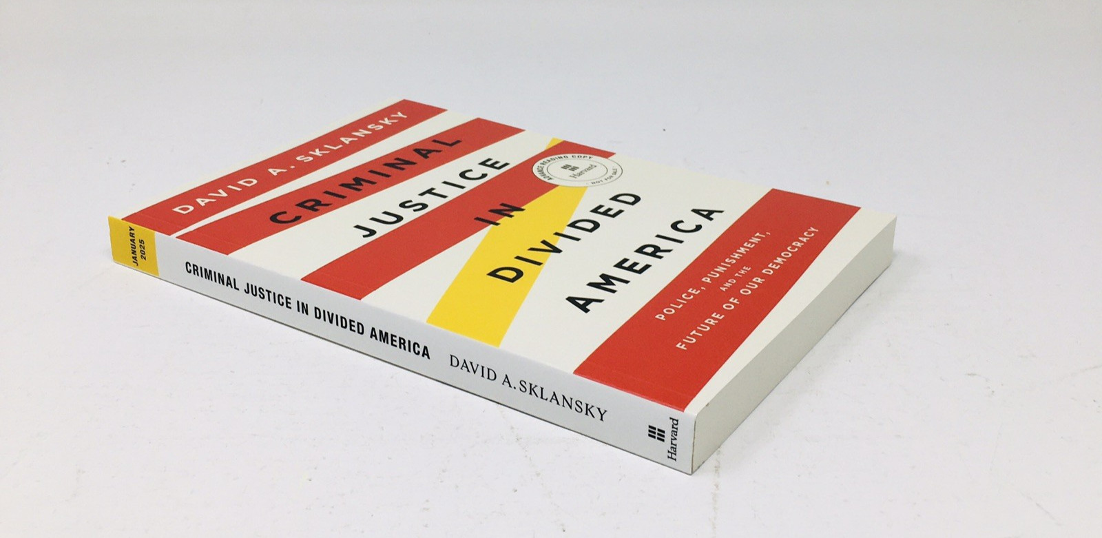 Criminal Justice in Divided America by David Sklansky Proof NEW