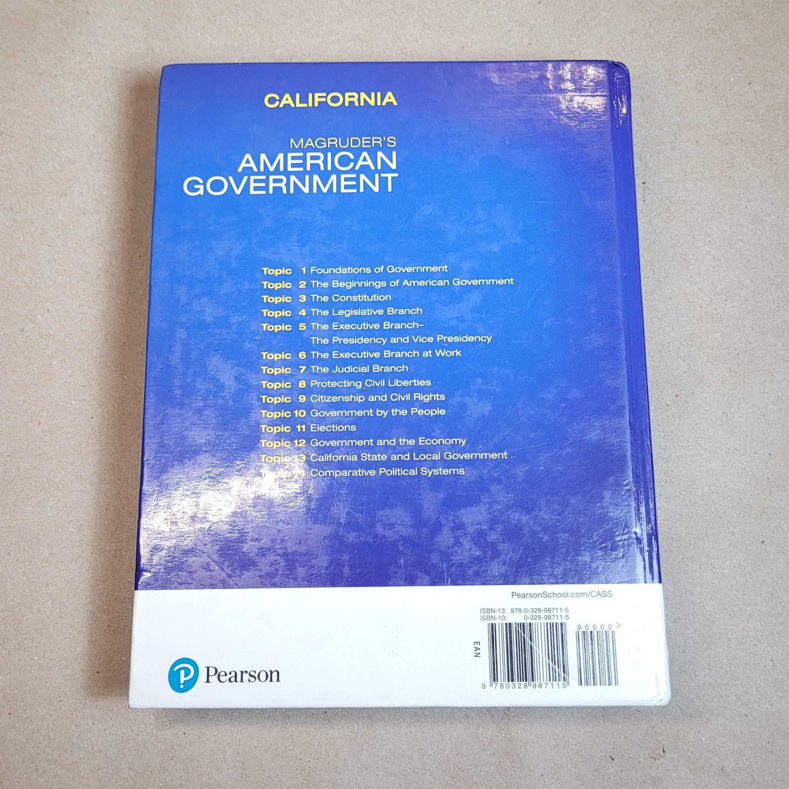 Magruder’s American Government – California – Hardcover, by Daniel Shea