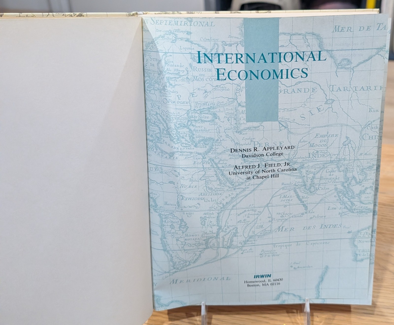 International Economics by Dennis R. Appleyard & Alfred J. Field, Jr.
