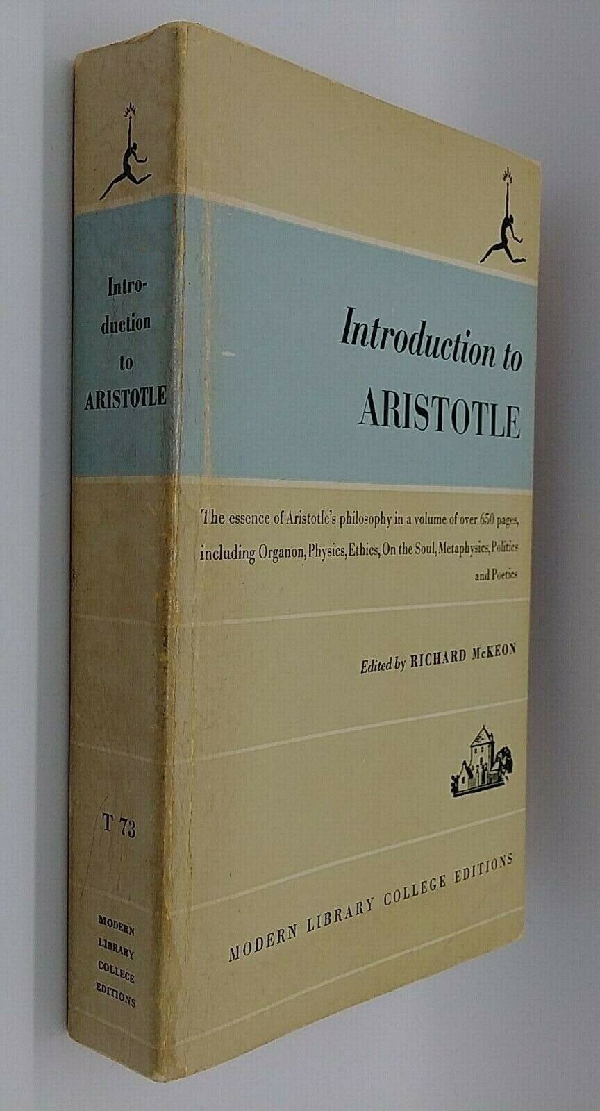 Introduction to Aristotle Richard McKeon SIGNED 1947 Collectible PB