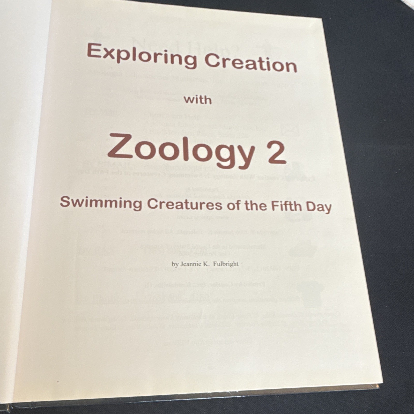 Exploring Creation with Zoology 2 Young Explorer HC Illustrated Fulbright 2006