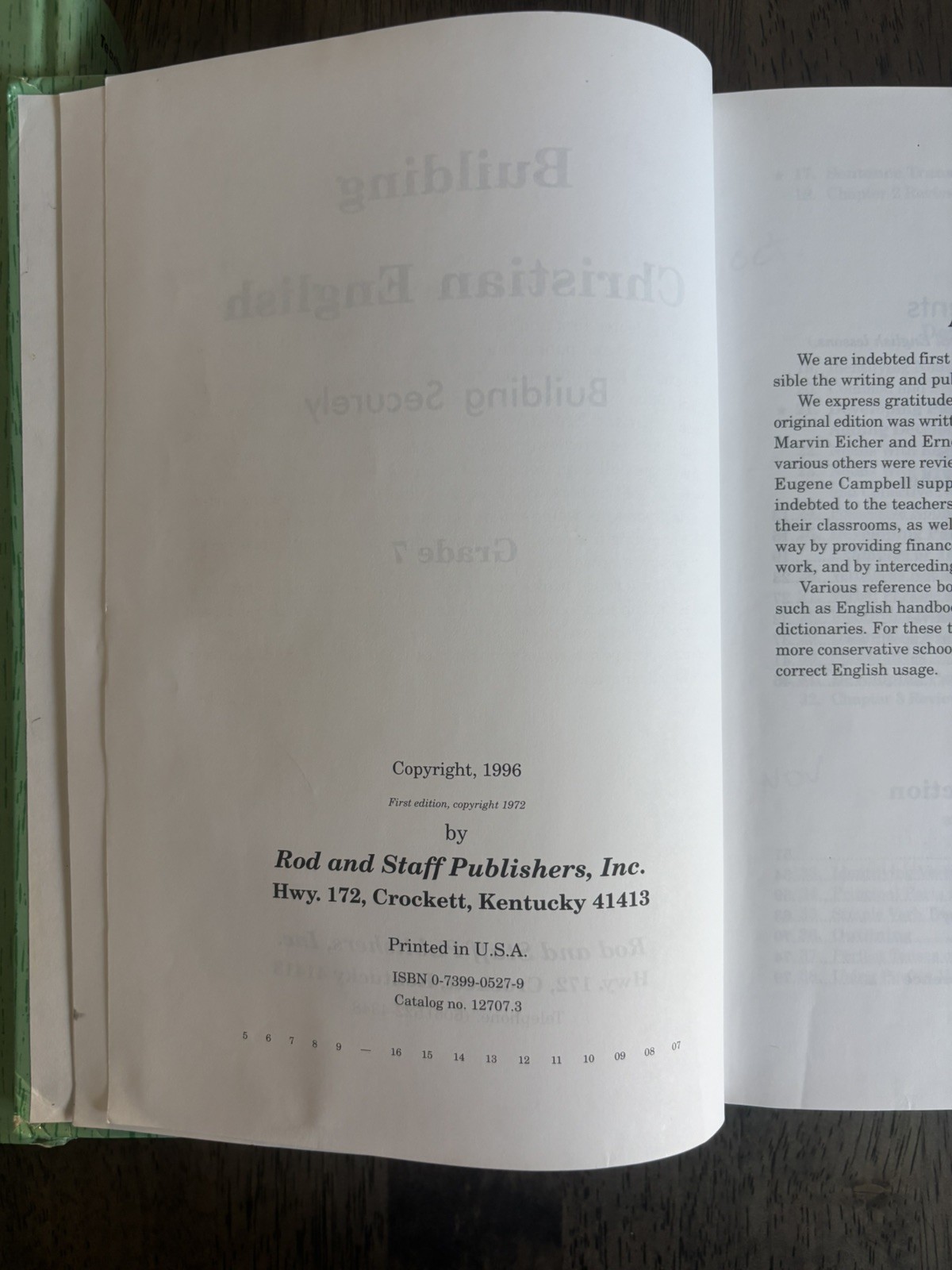 Building Christian English: Building Securely 7 Textbook & Teacher’s Manual