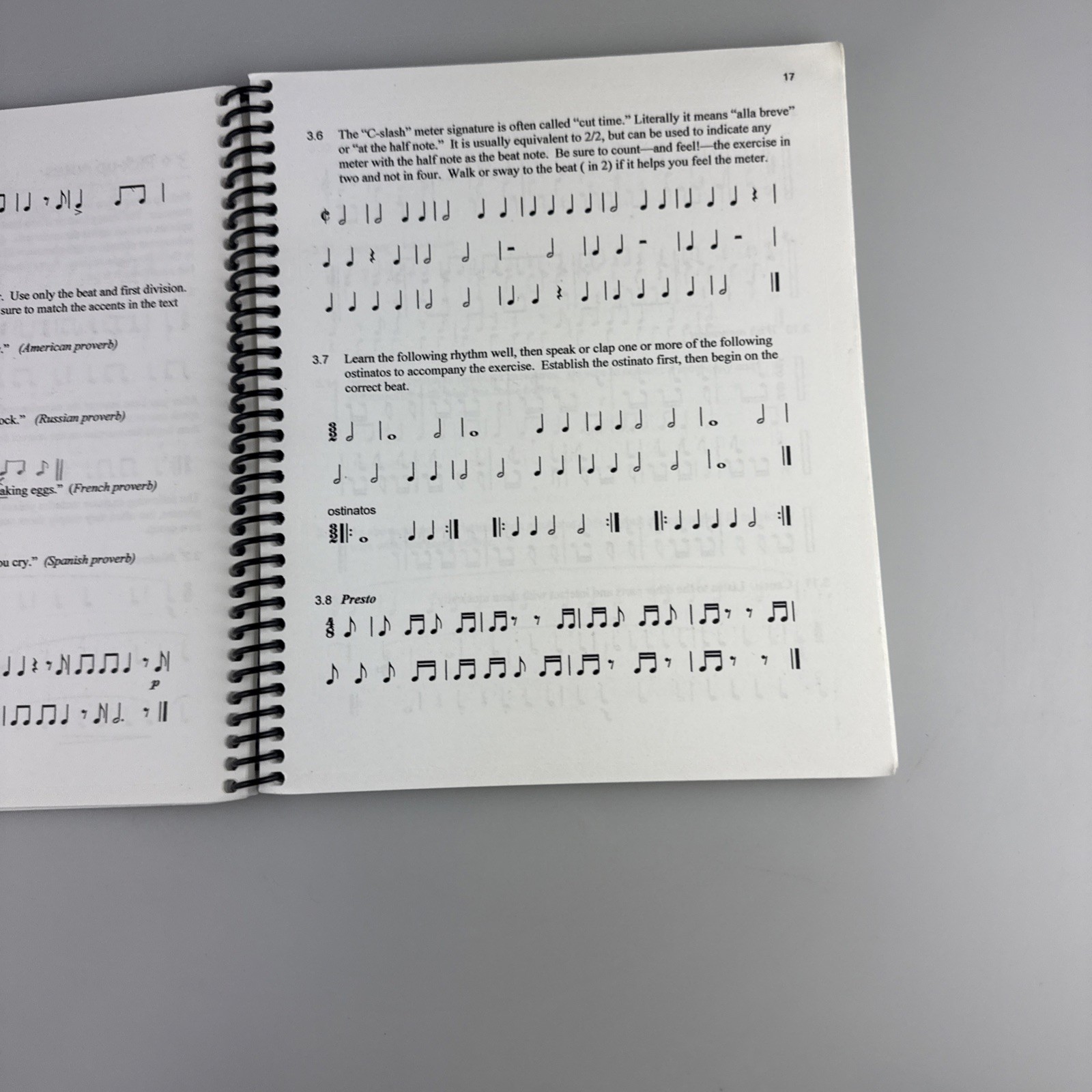 RARE Original Rhythm Book – Spiral-bound, by Richard Hoffman (Takadimi method)