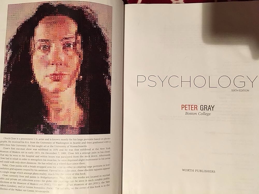 Peter Gray Psychology Sixth Edition Hardcover Textbook English