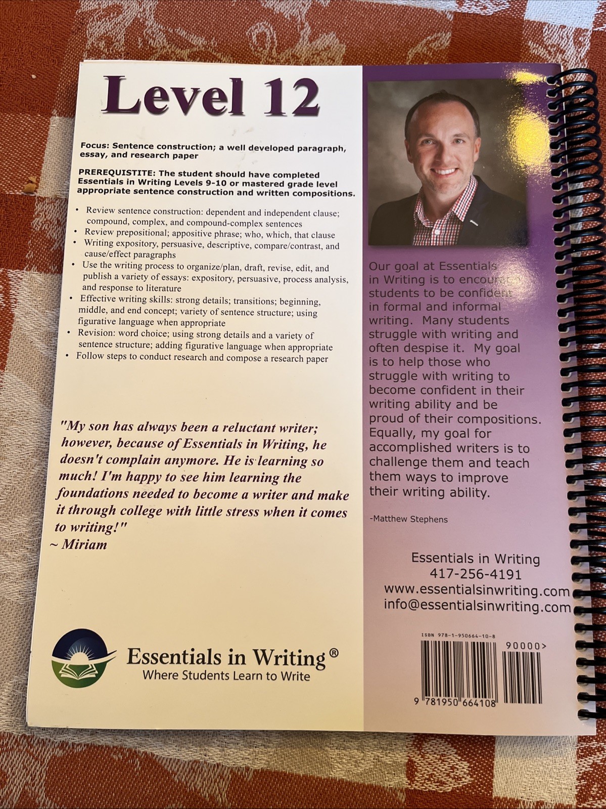 Essentials In Writing 12 Workbook