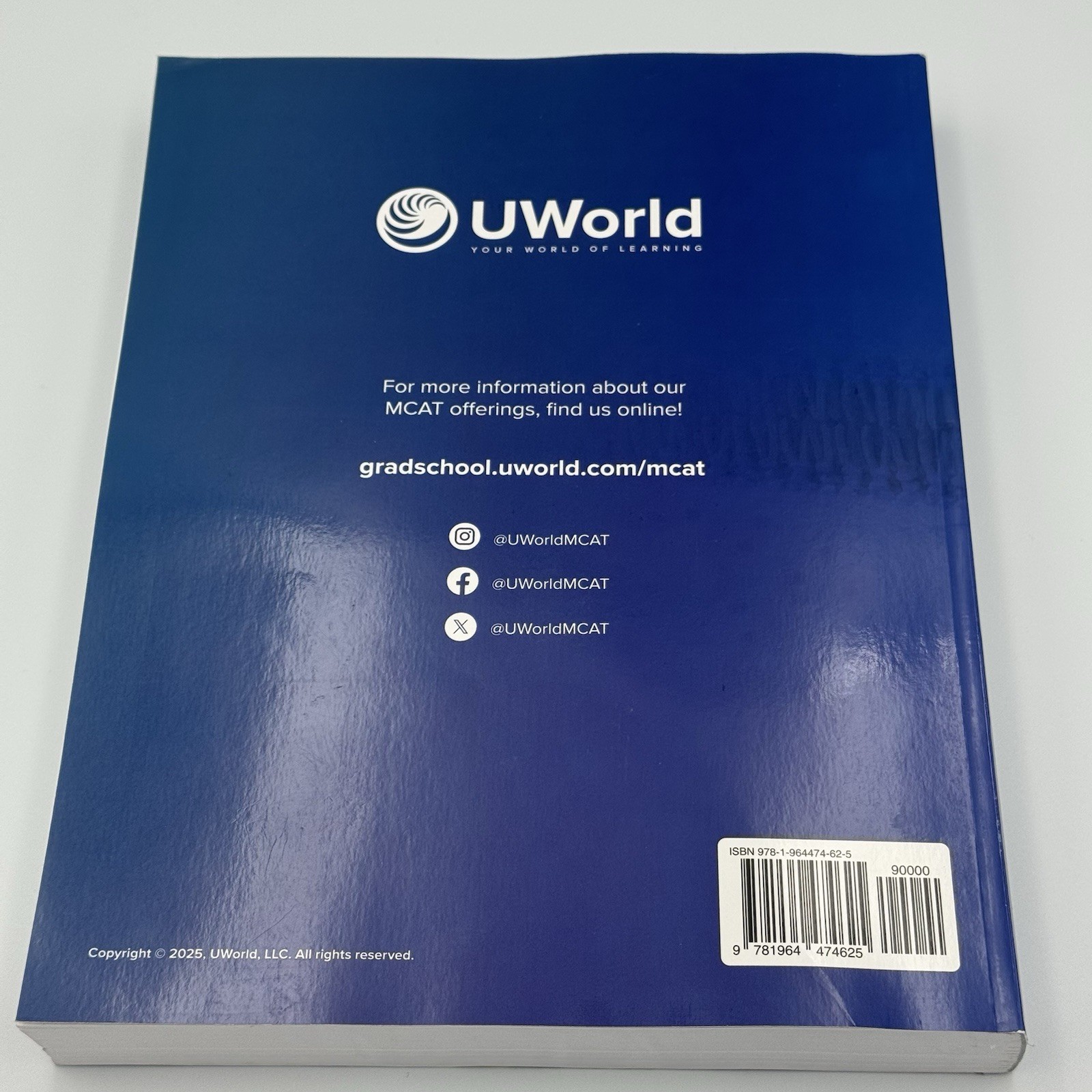 UWorld MCAT Biochemistry 2026-2027 2nd Ed Prep Book