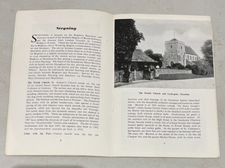 The Official Guide To Steyning, Bramber and Beeding Sussex 1958 – 9