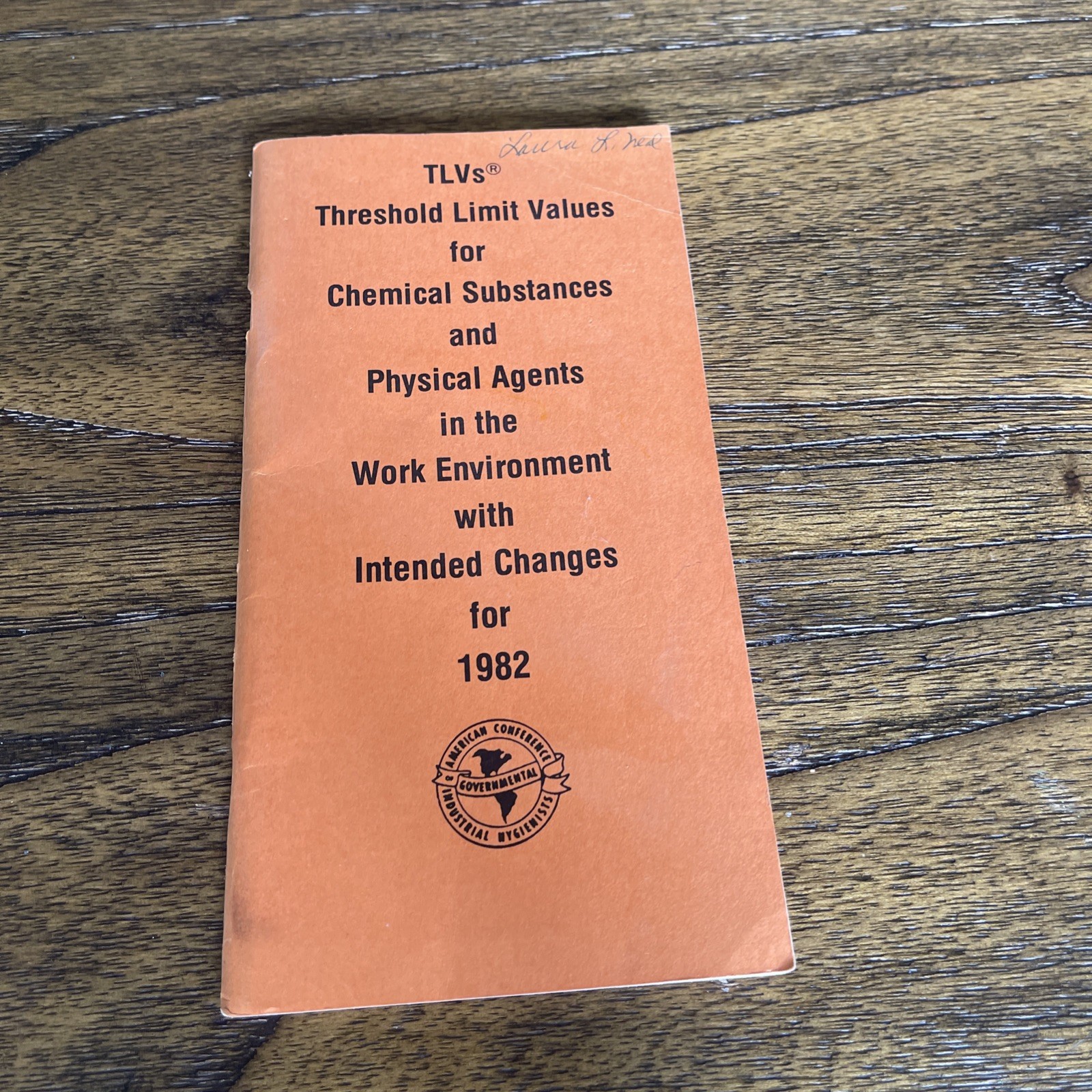 ACGIH Booklet Lot 10x Threshold Limit Values TLV BEIs 1982-1994 Vintage