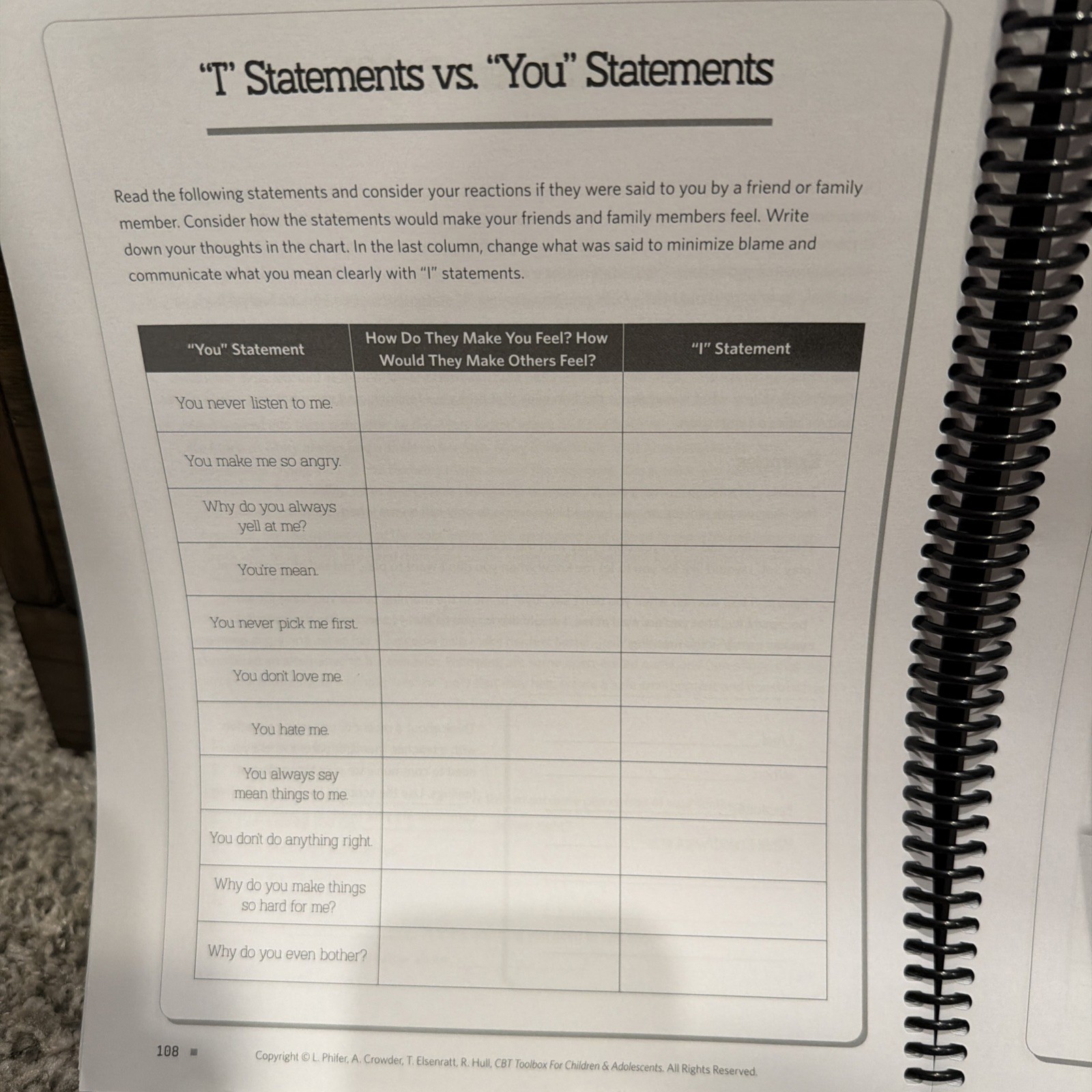 CBT Toolbox for Children and Adolescents : Over 220 Worksheets – Brand New!
