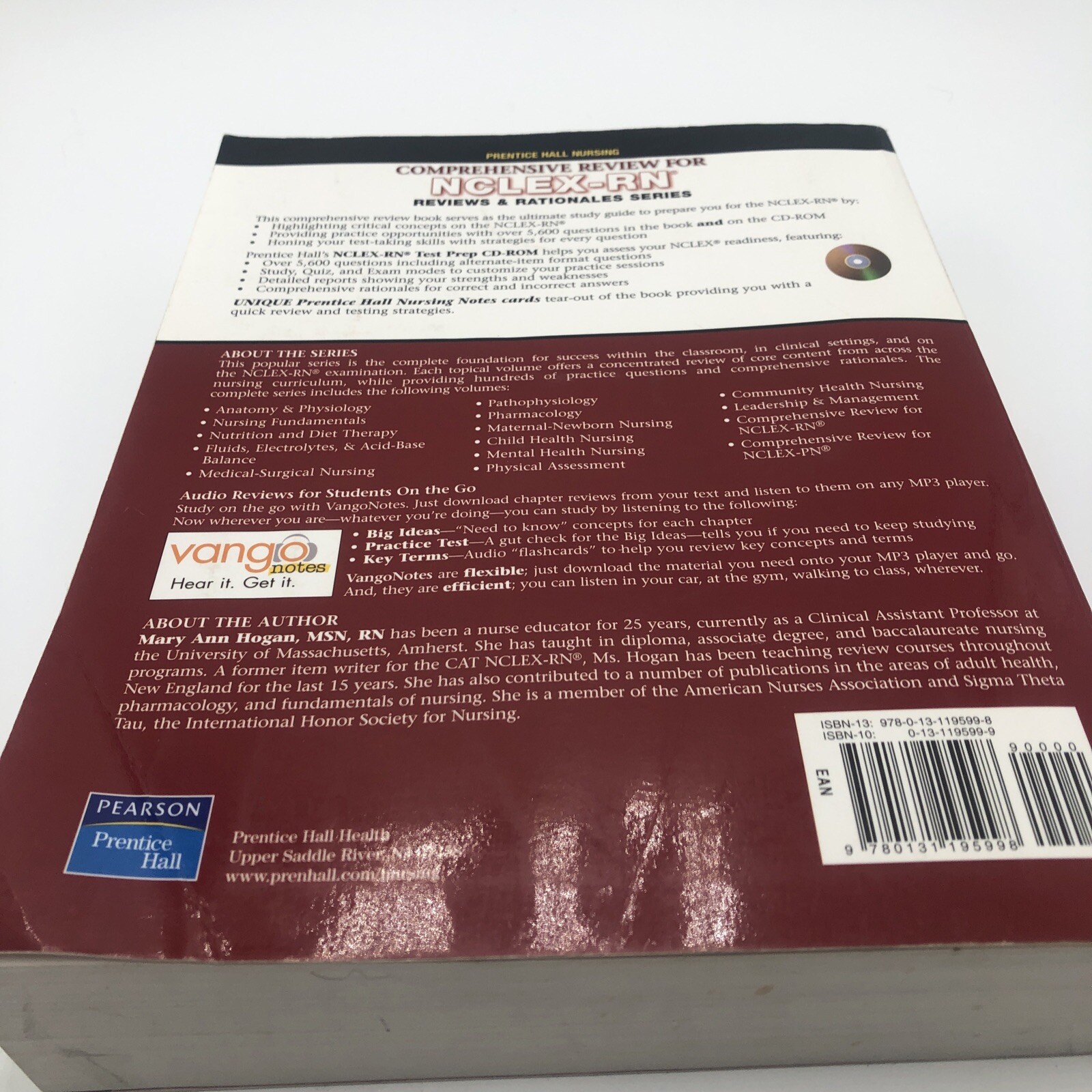 Comprehensive Review For NCLEX-RN Reviews And Rationales Book Mary Ann Hogan