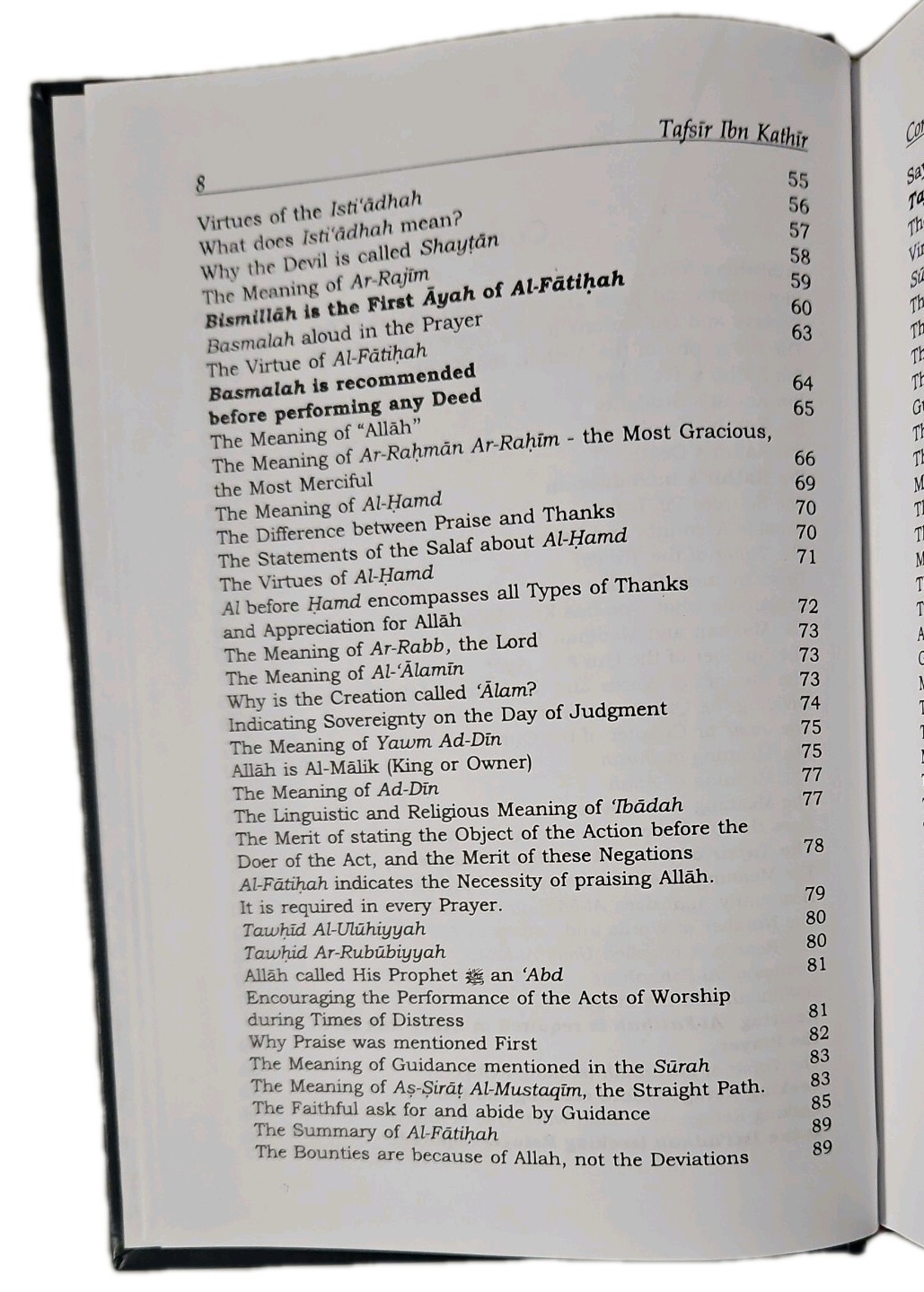 TAFSIR IBN KATHIR Vols 1-10 Abridged English & Arabic Translations Gold Tone HC
