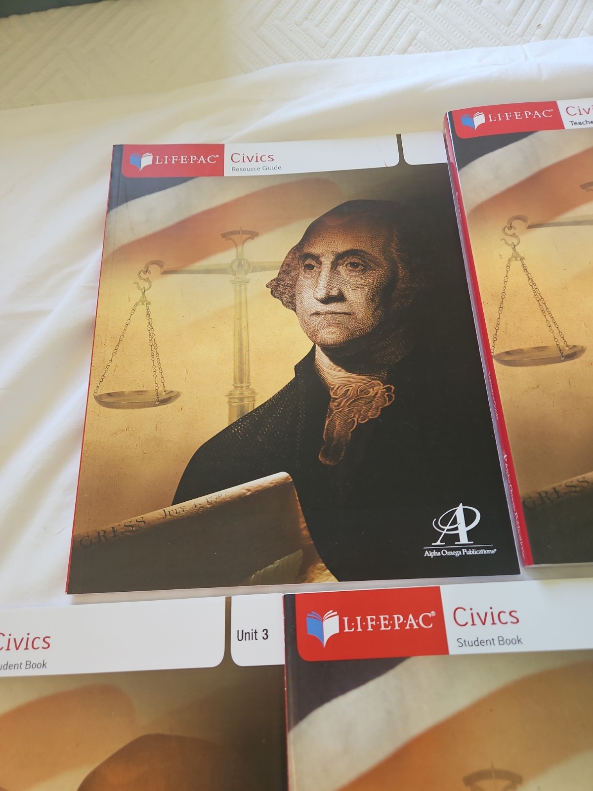 Alpha Omega Lifepac Civics Student Books 1 &2 Missing (B)