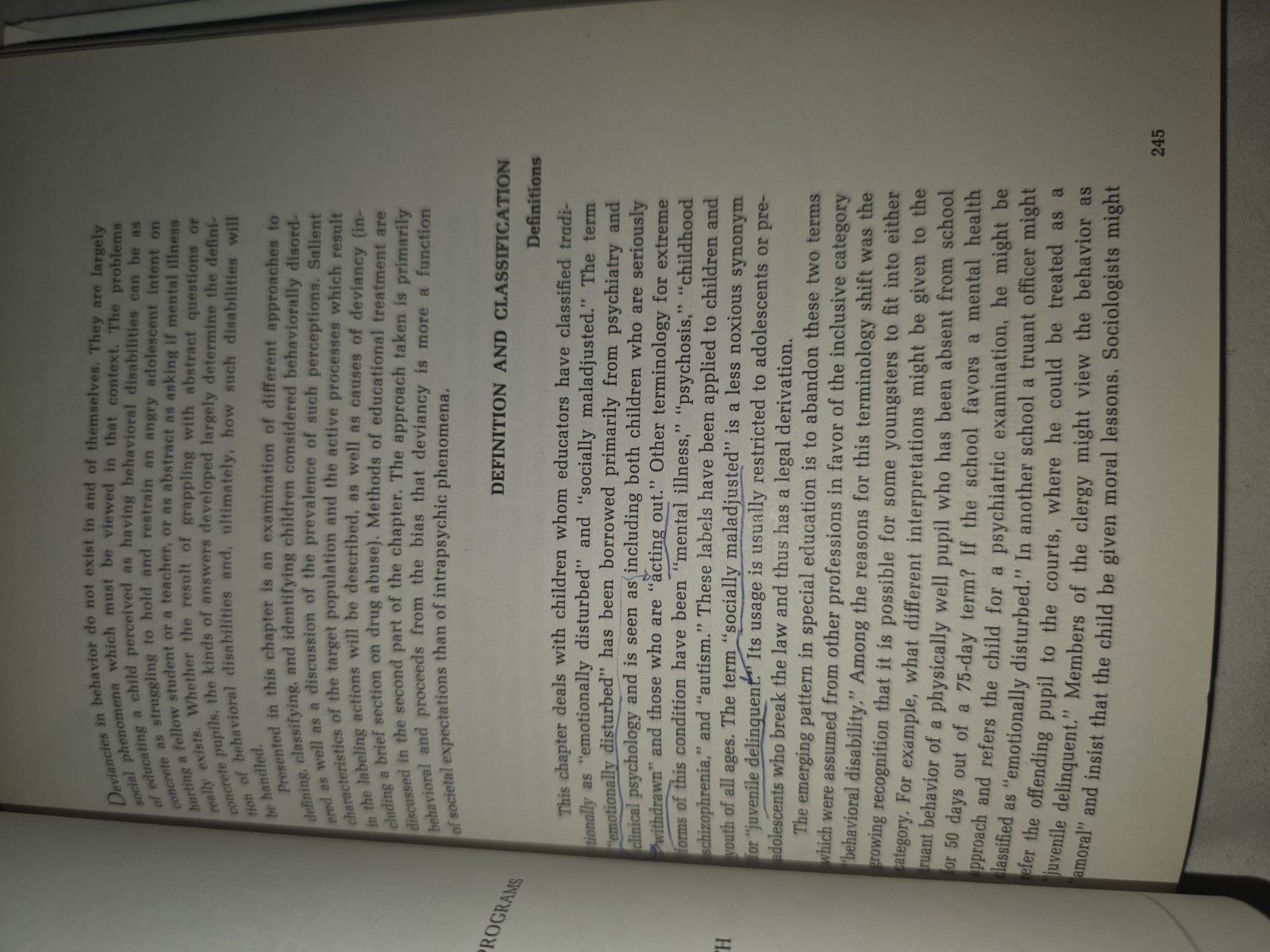 EXCEPTIONAL CHILDREN IN THE SCHOOLS 2nd edition Dunn 1973 HC