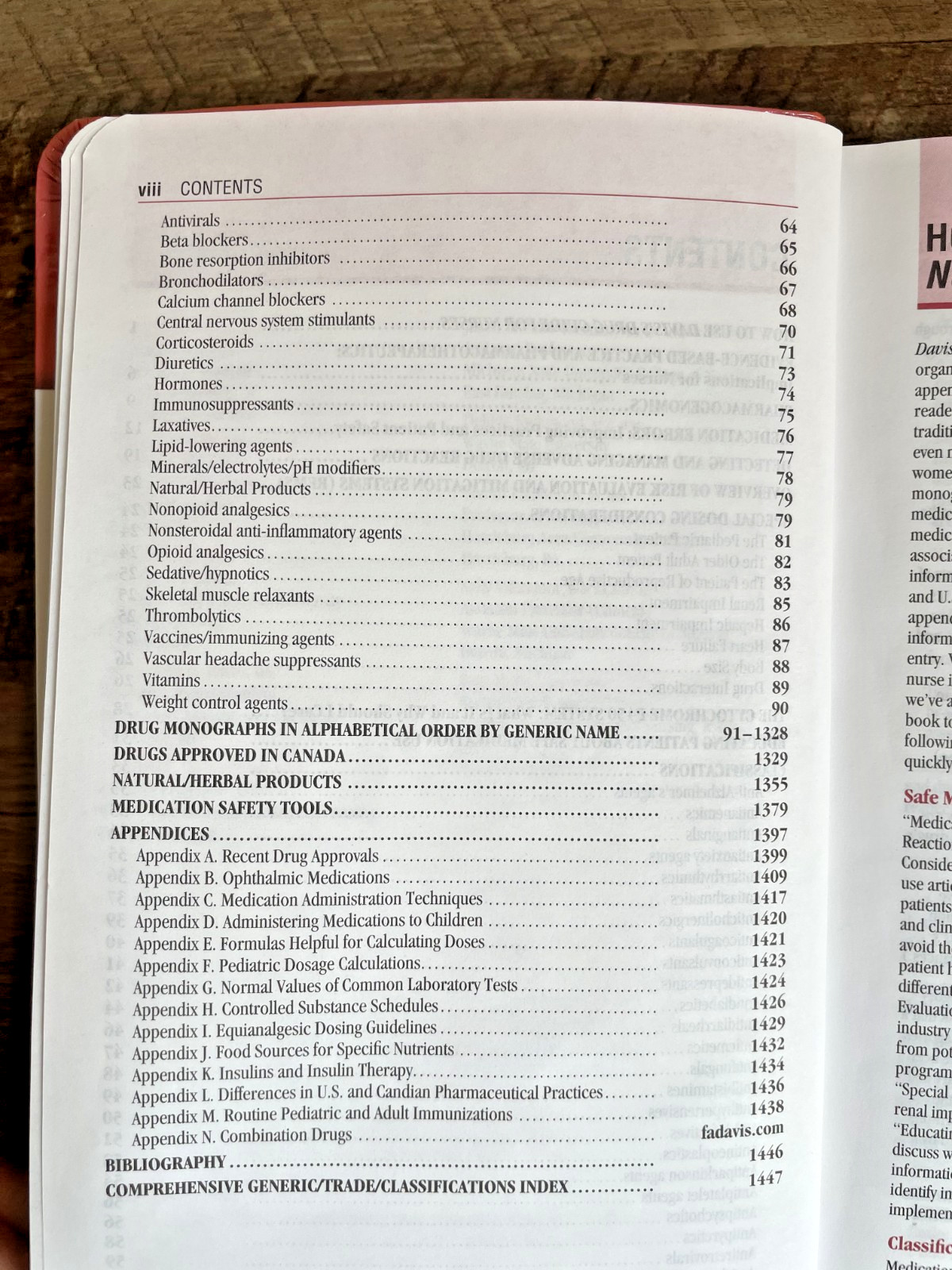 Davis’s Drug Guide for Nurses – 18th edition, 2021 – Very Good Condition