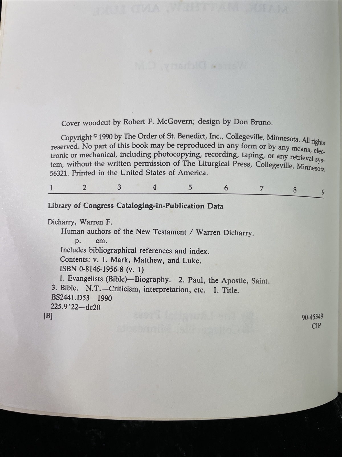 Human Authors of the New Testament: Mark, Matthew, and Luke – Warren Dicharry CM