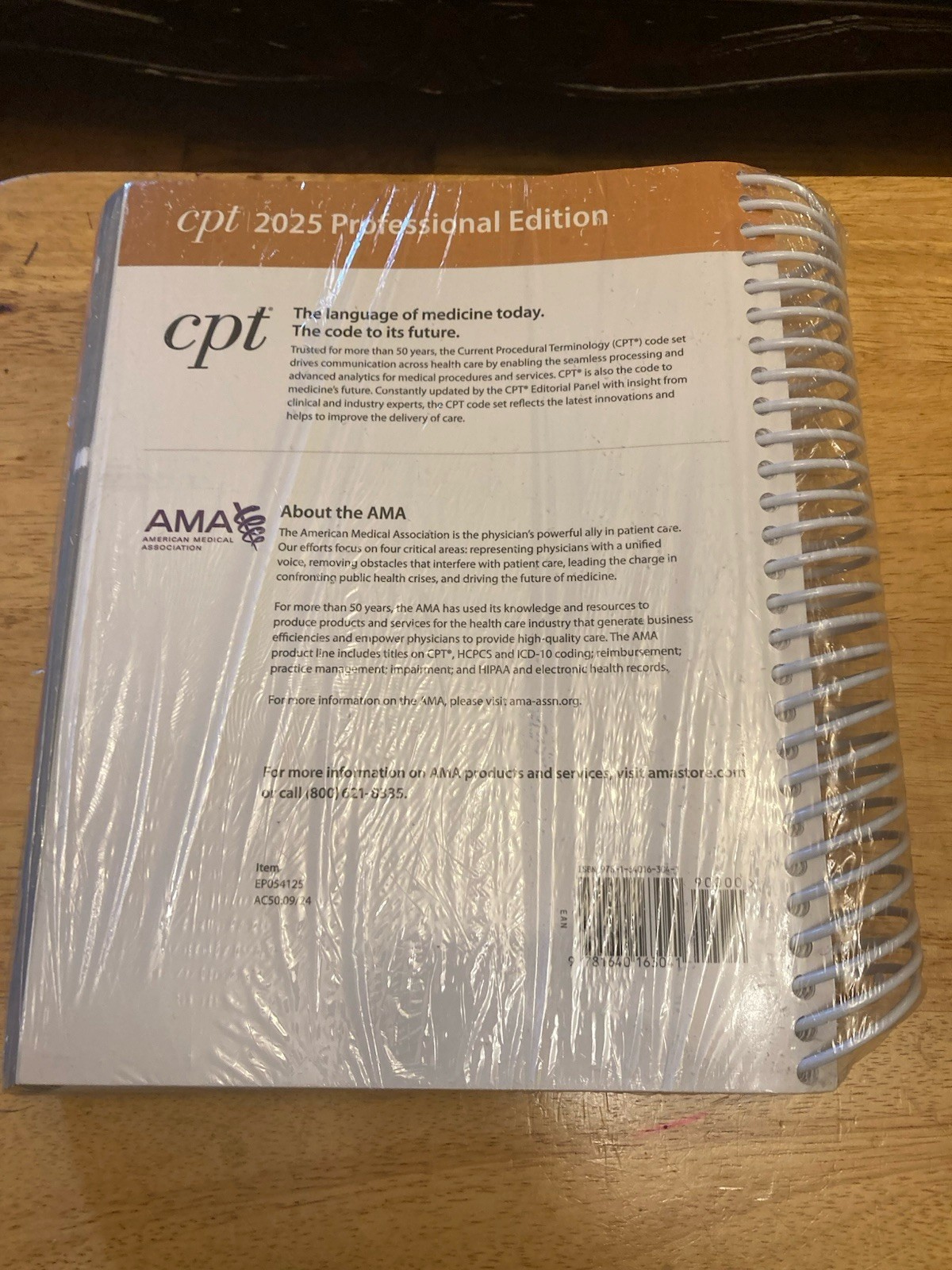 New CPT Professional 2025 by American Medical Association (2024, Spiral)
