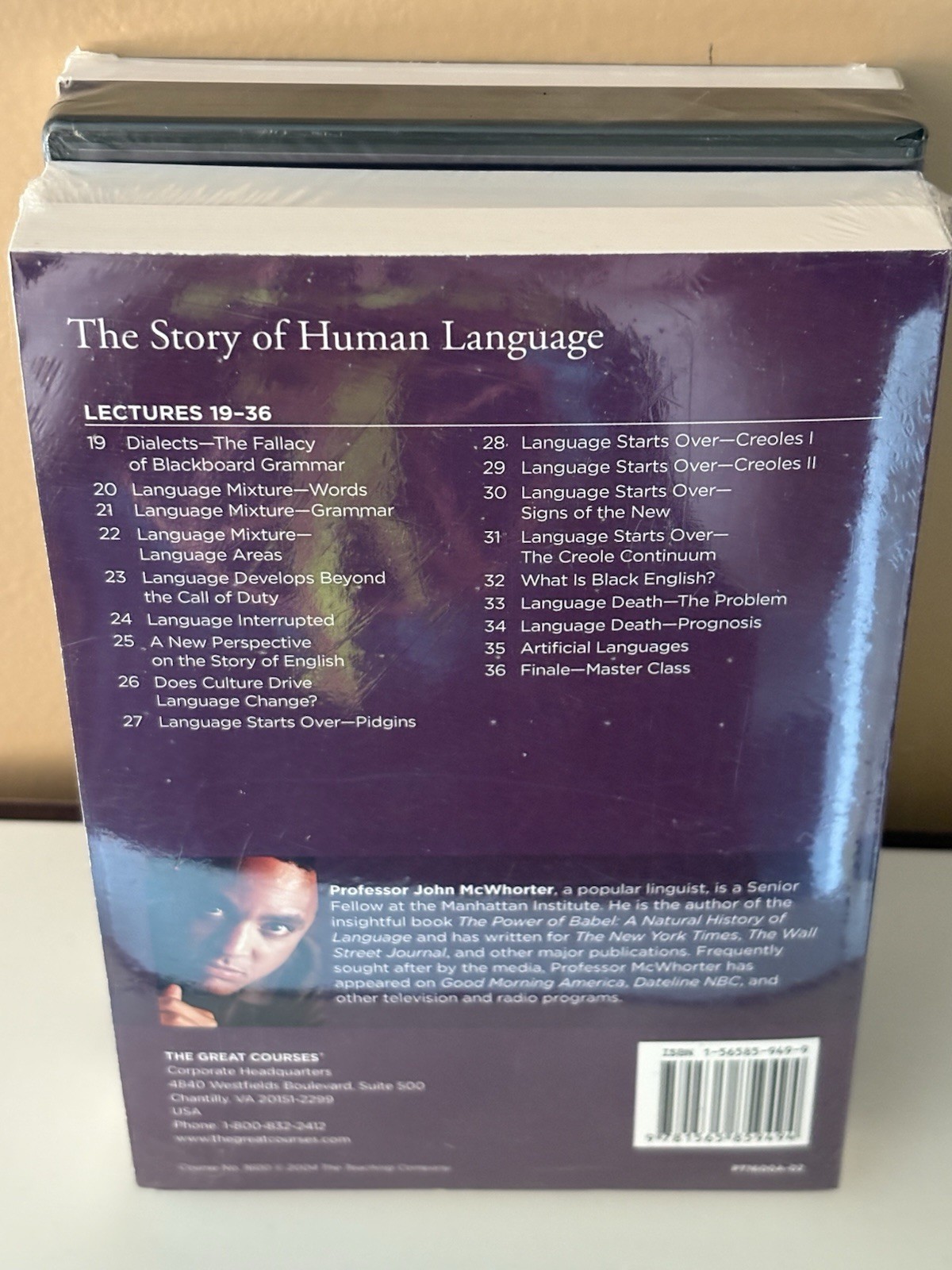 THE GREAT COURSES-Story of Human Language 6-disc DVD/Guide/Lectures Book NEW