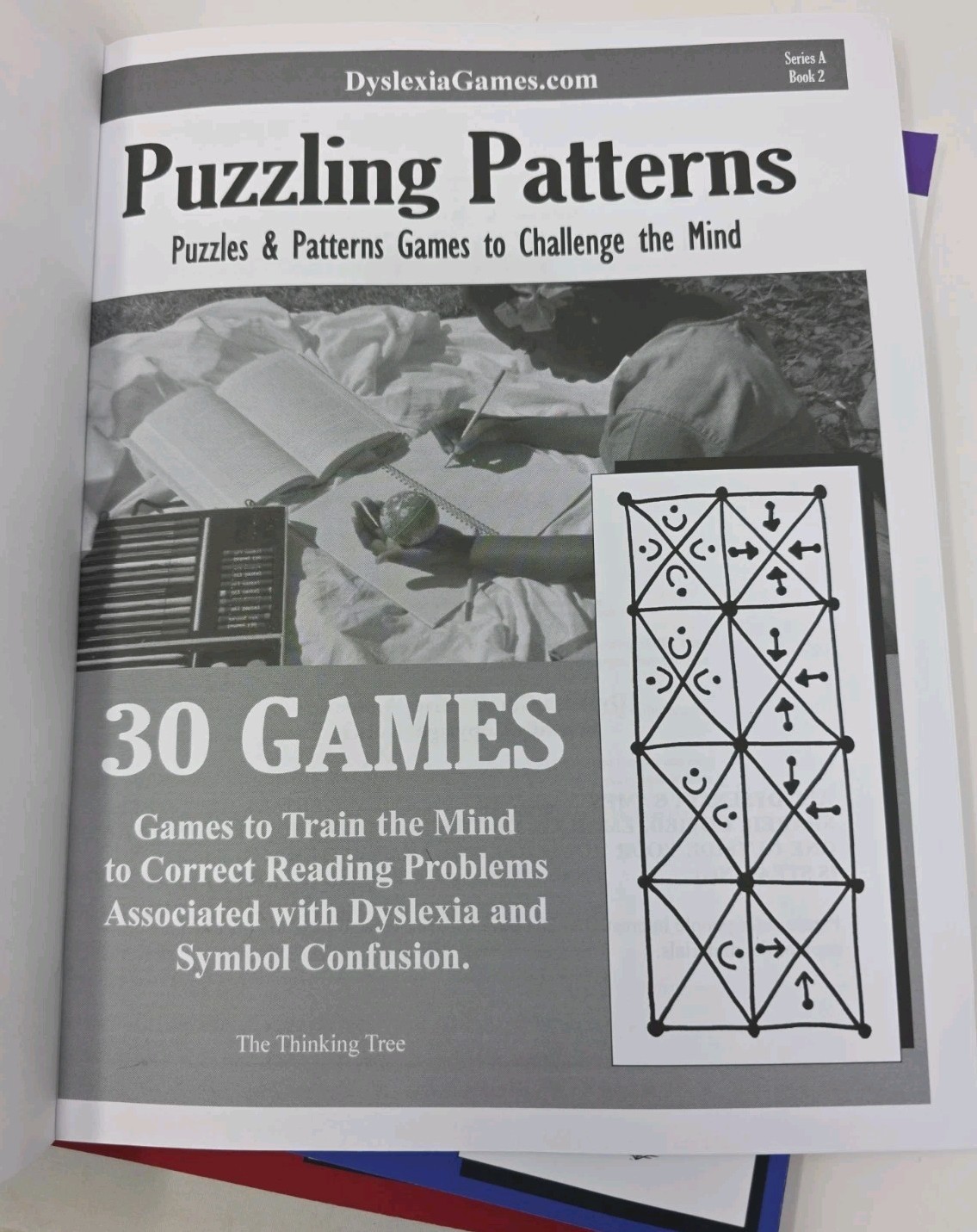 3 Books From Dyslexia Games Book Series A Book 2, 5 & 6 Puzzles Word Hunt Number