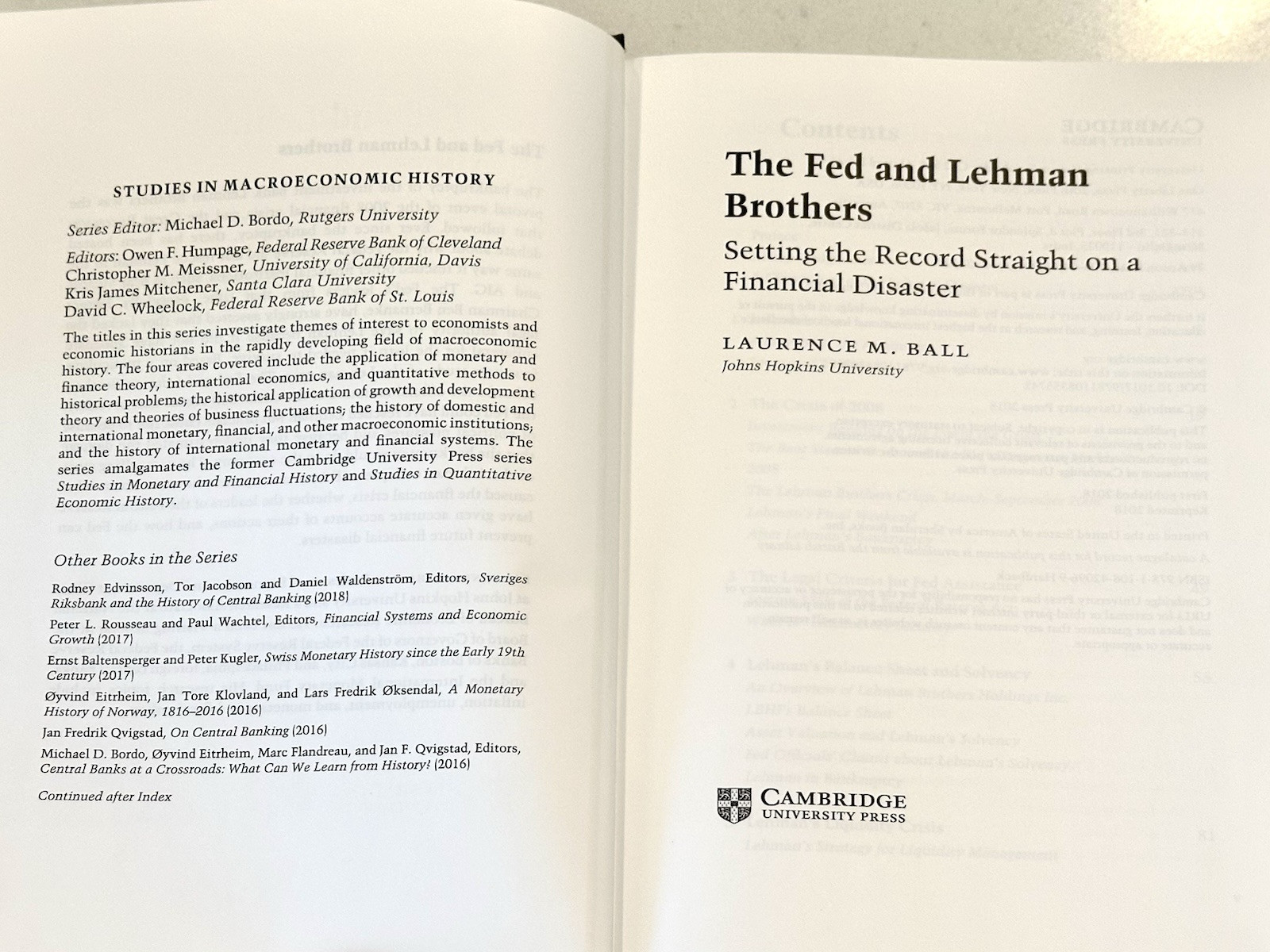 Studies in Macroeconomic History Ser.: Fed and Lehman Brothers : Setting the…