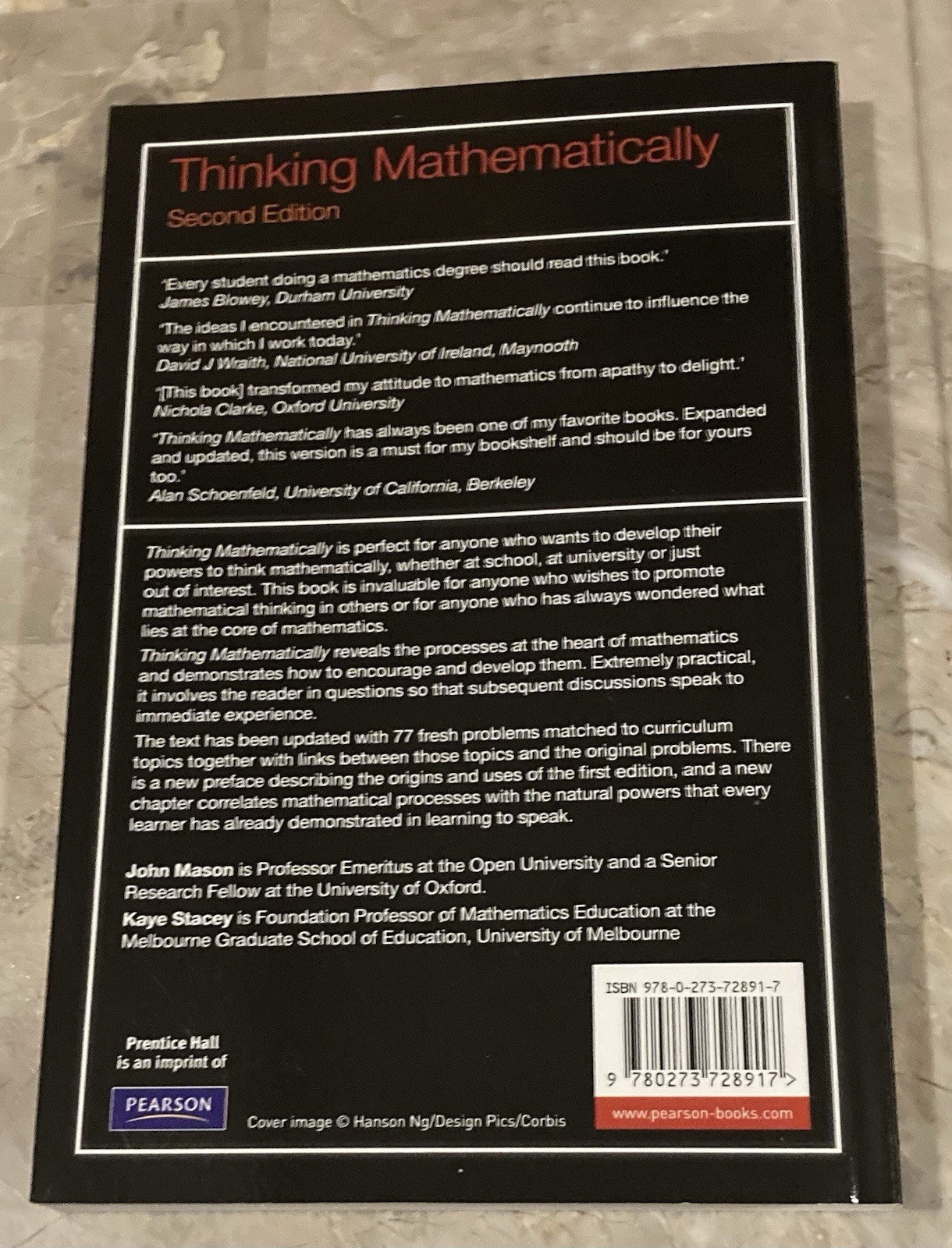 Thinking Mathematically (2nd Edition) by J. Mason Paperback Book