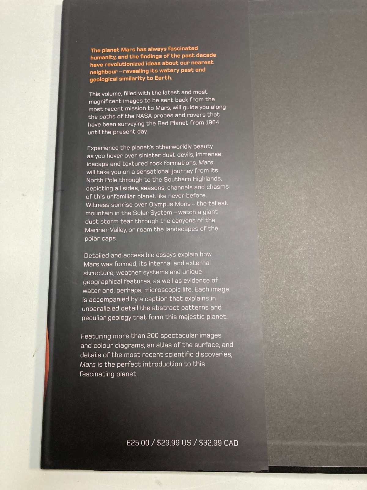 Mars: A New View of the Red Planet by Giles Sparrow Hardback Book Stunning Pics