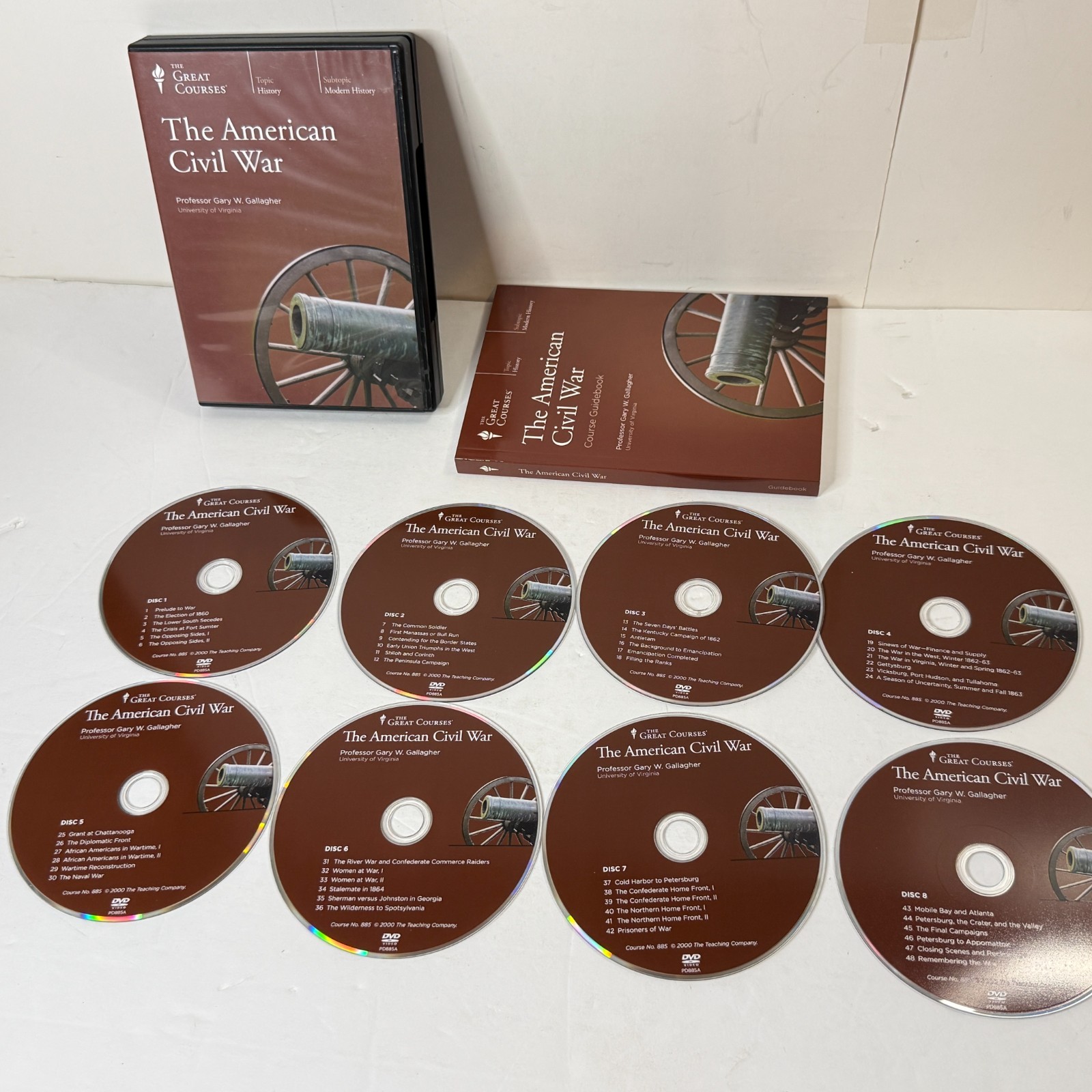 The American Civil War The Great Courses 8-Disc DVD Set + Guidebook [VG]