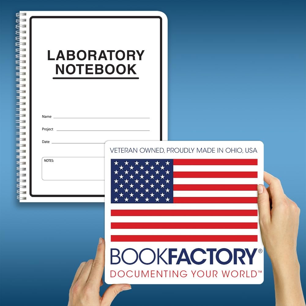 BookFactory Carbonless Lab Notebook/Laboratory Duplicator Book