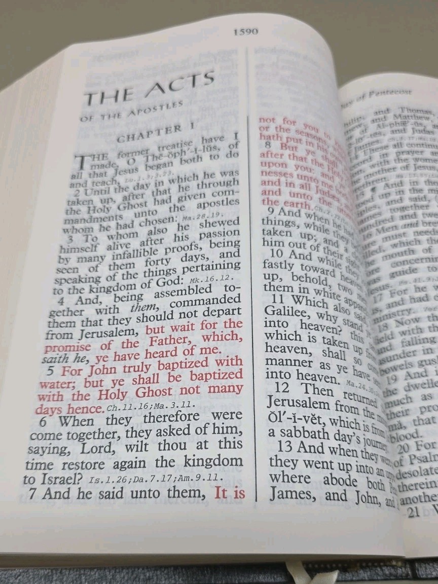 Holy Bible Giant Print Manna Edition KJV Red Letter Concordance New in Box