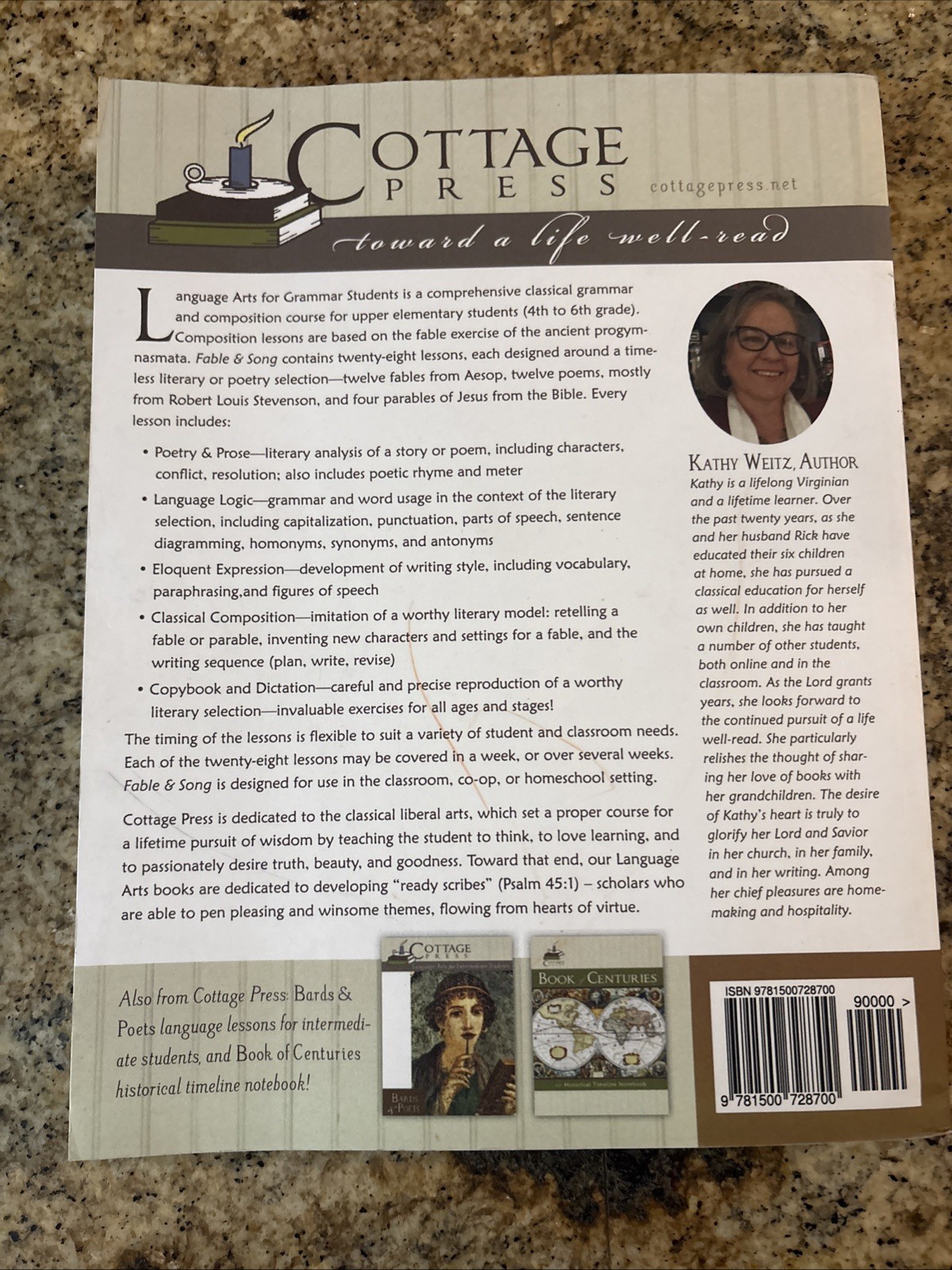 Fable & Song Student Book: Language – Paperback, by Weitz Kathy – Good
