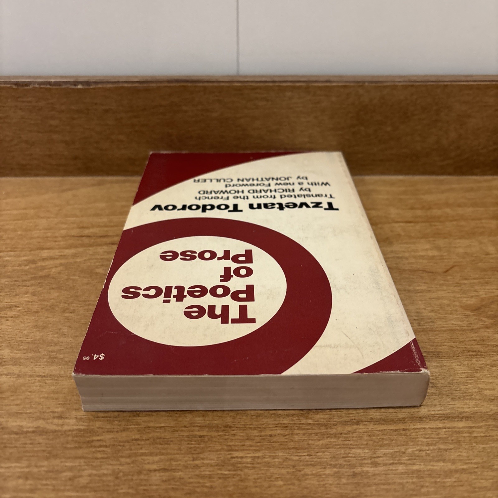 THE POETICS OF PROSE (ENGLISH AND FRENCH EDITION) By Tsvetan Todorov & Richard