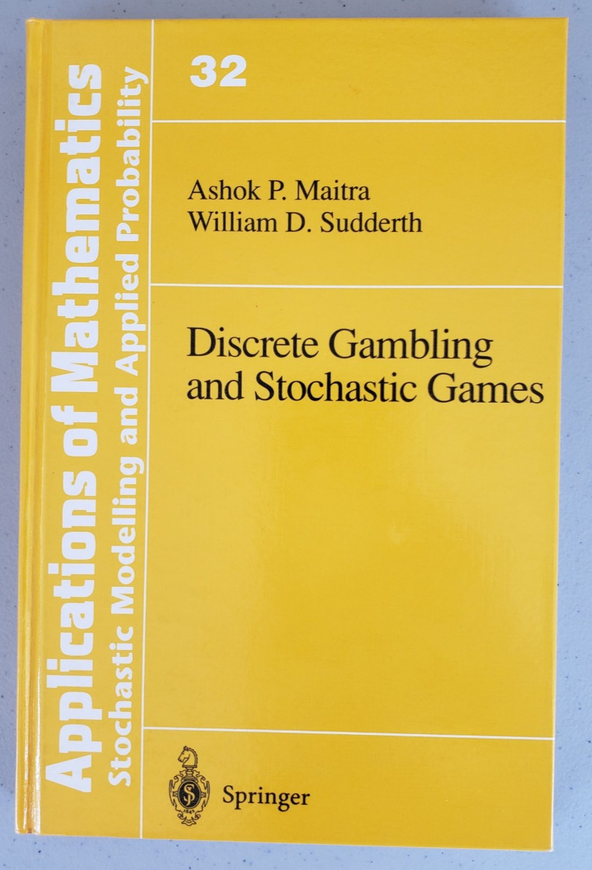 Maitra Sudderth Discrete Gambling Stochastic Games Springer 1996 HC NEW 1st Ed.