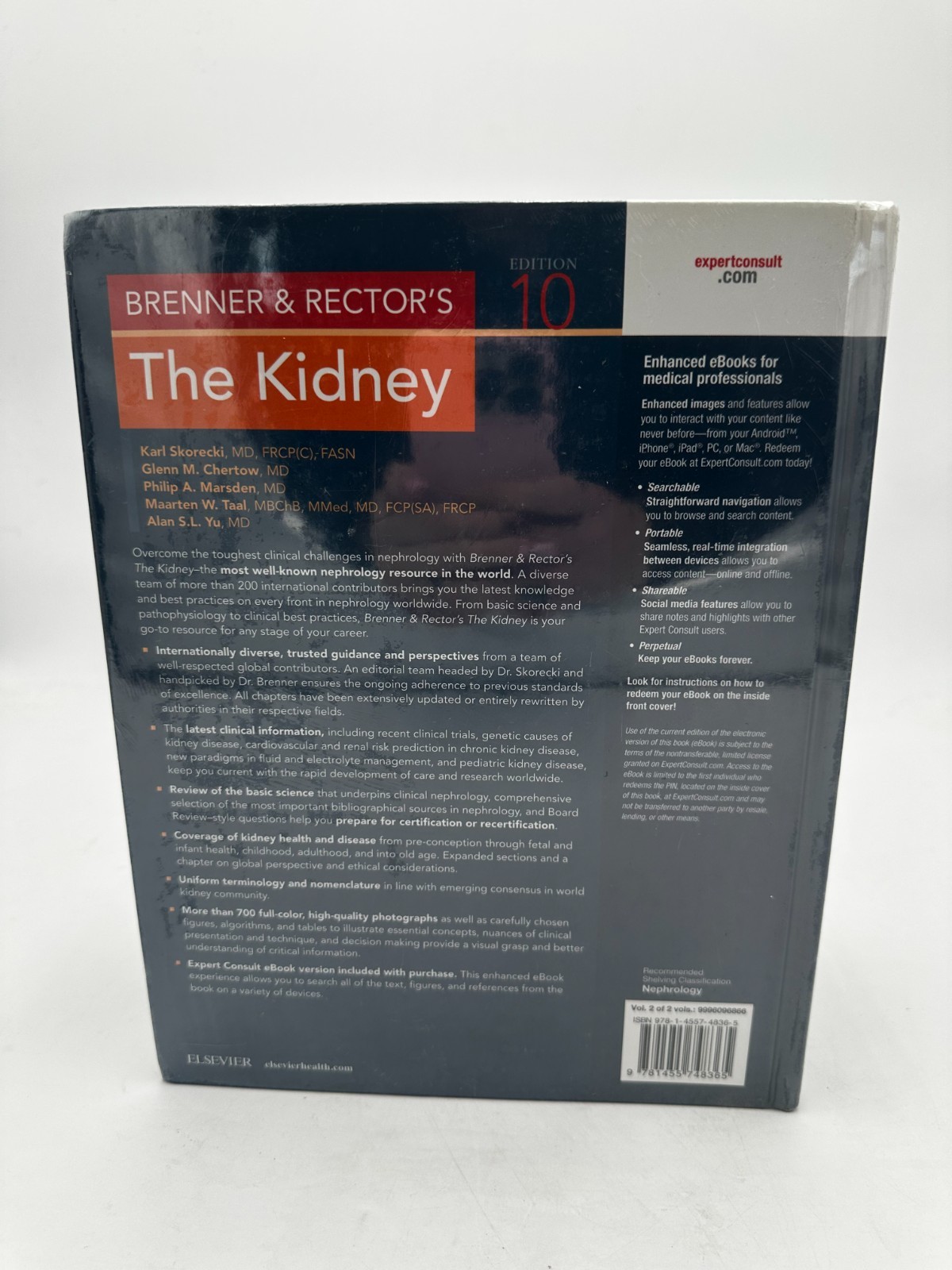 Brenner and Rectors The Kidney 10th Edition 2-Volume Set NEW SEALED Hardcover