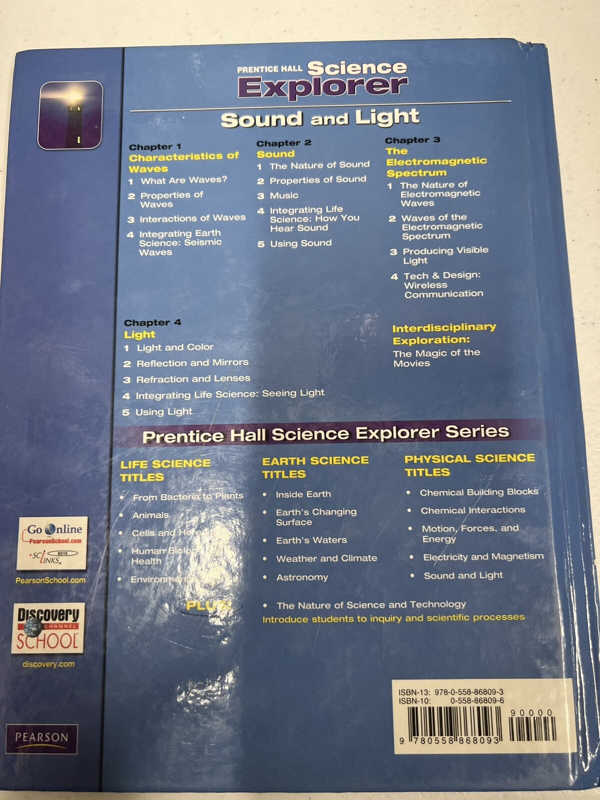 Science Explorer O Sound and Light Prentice Hall Pearson Calvert School