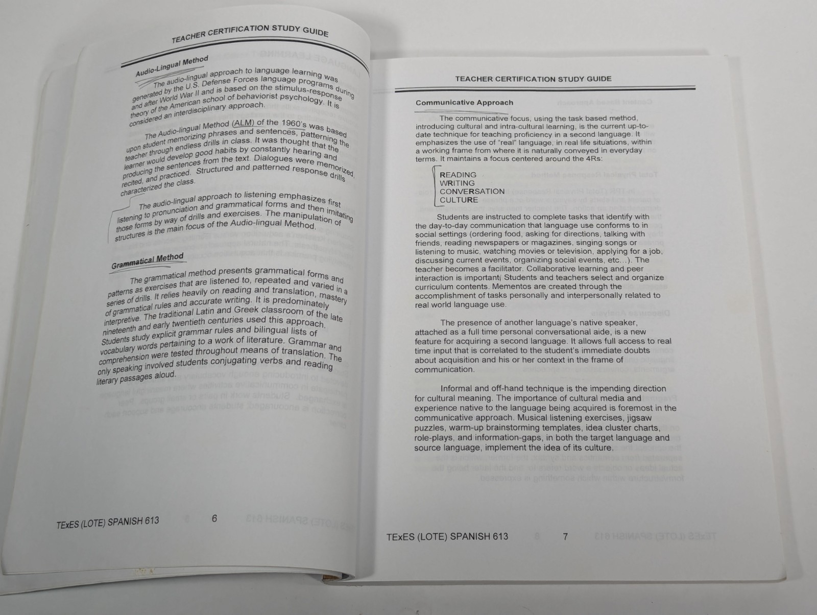 TExES Languages Other Than English (Lote) – Spanish 613 Teacher Certification
