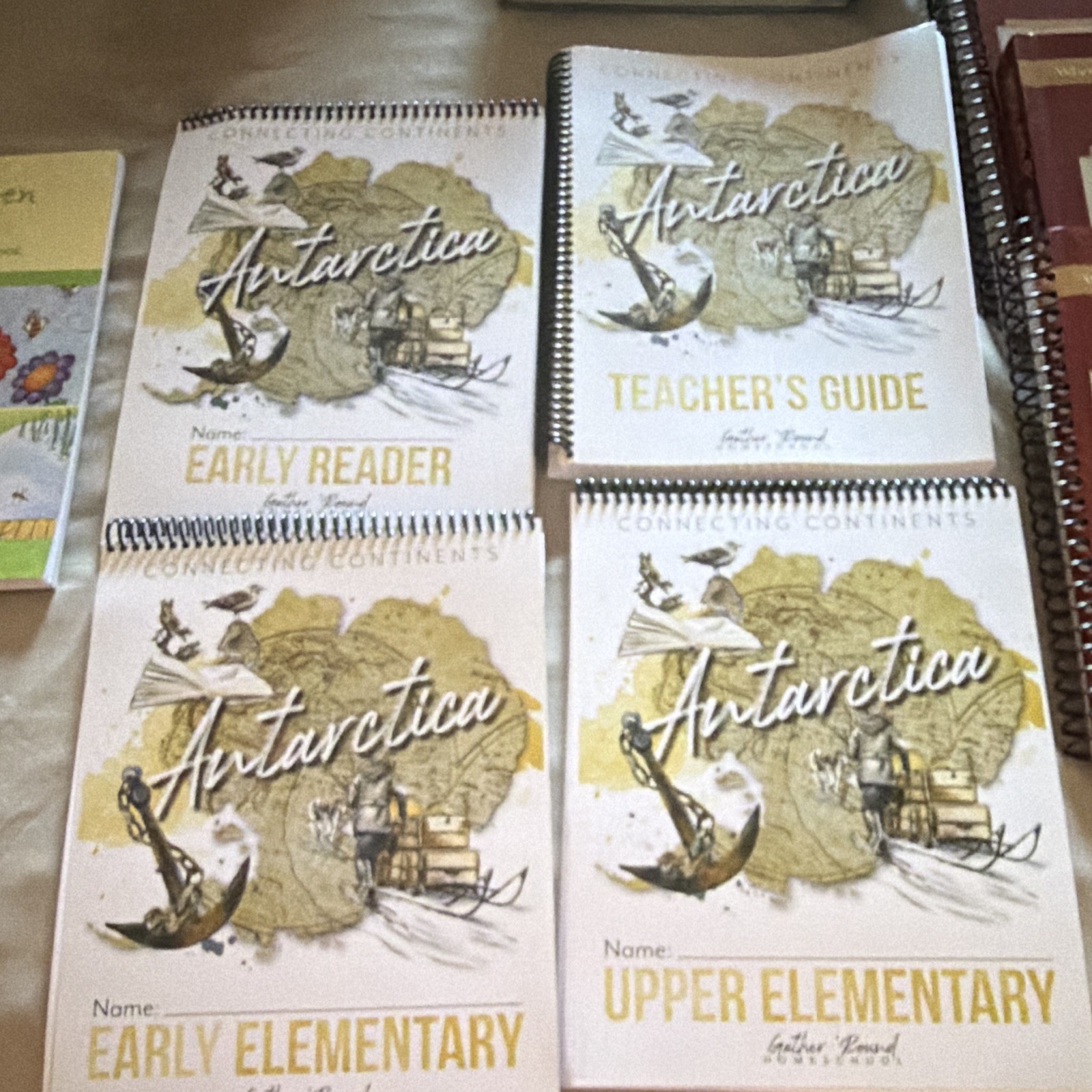 Antarctica Connecting Continents Teacher Guide & student workbooks gather round