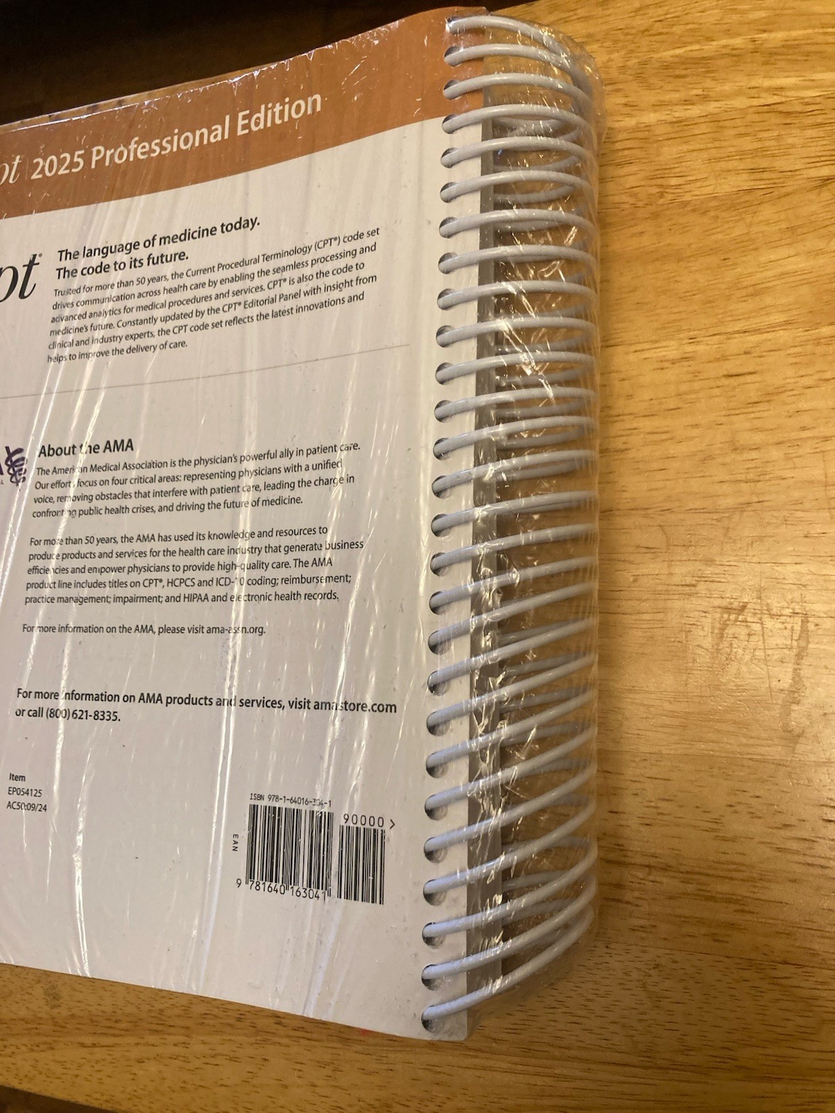 New CPT Professional 2025 by American Medical Association (2024, Spiral)