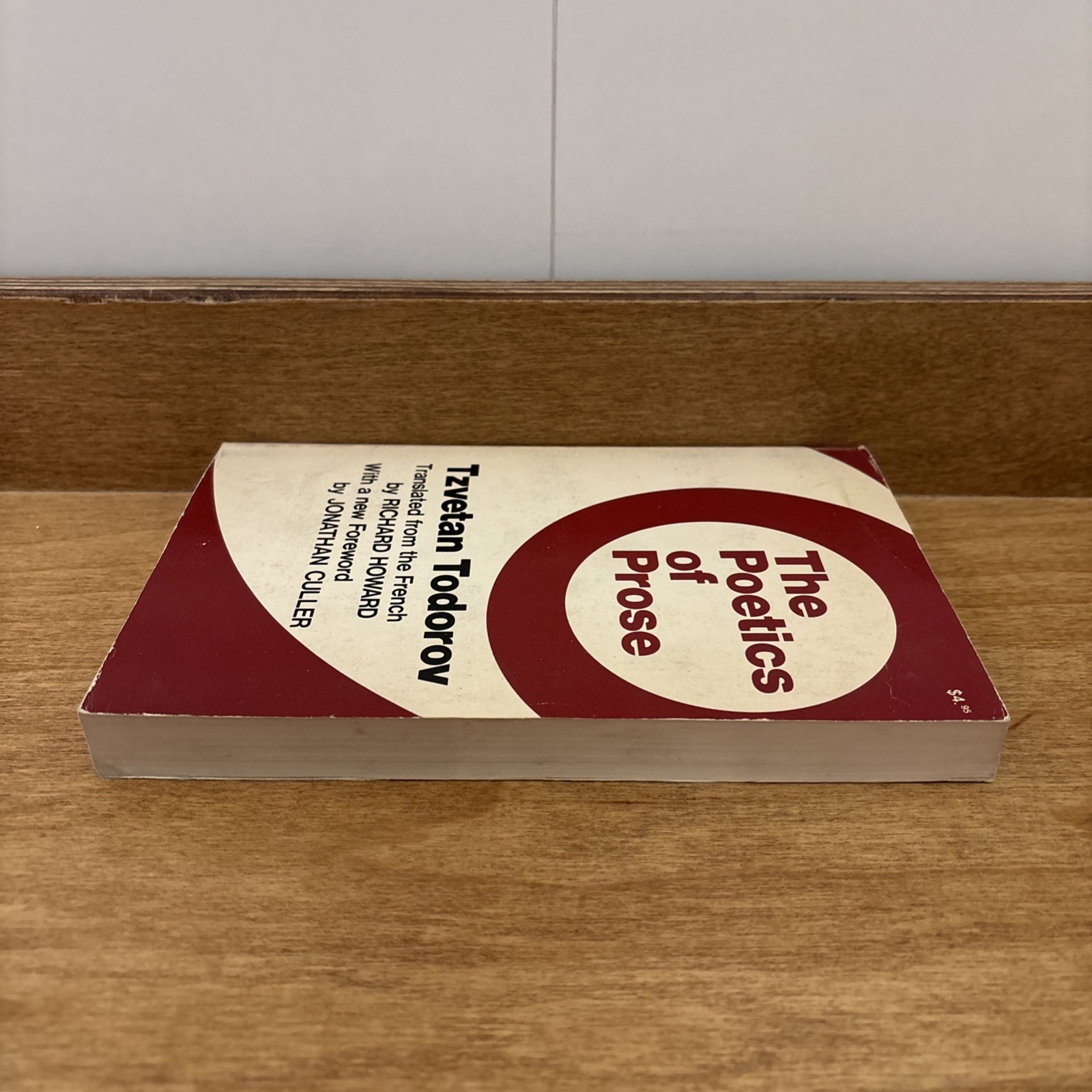 THE POETICS OF PROSE (ENGLISH AND FRENCH EDITION) By Tsvetan Todorov & Richard