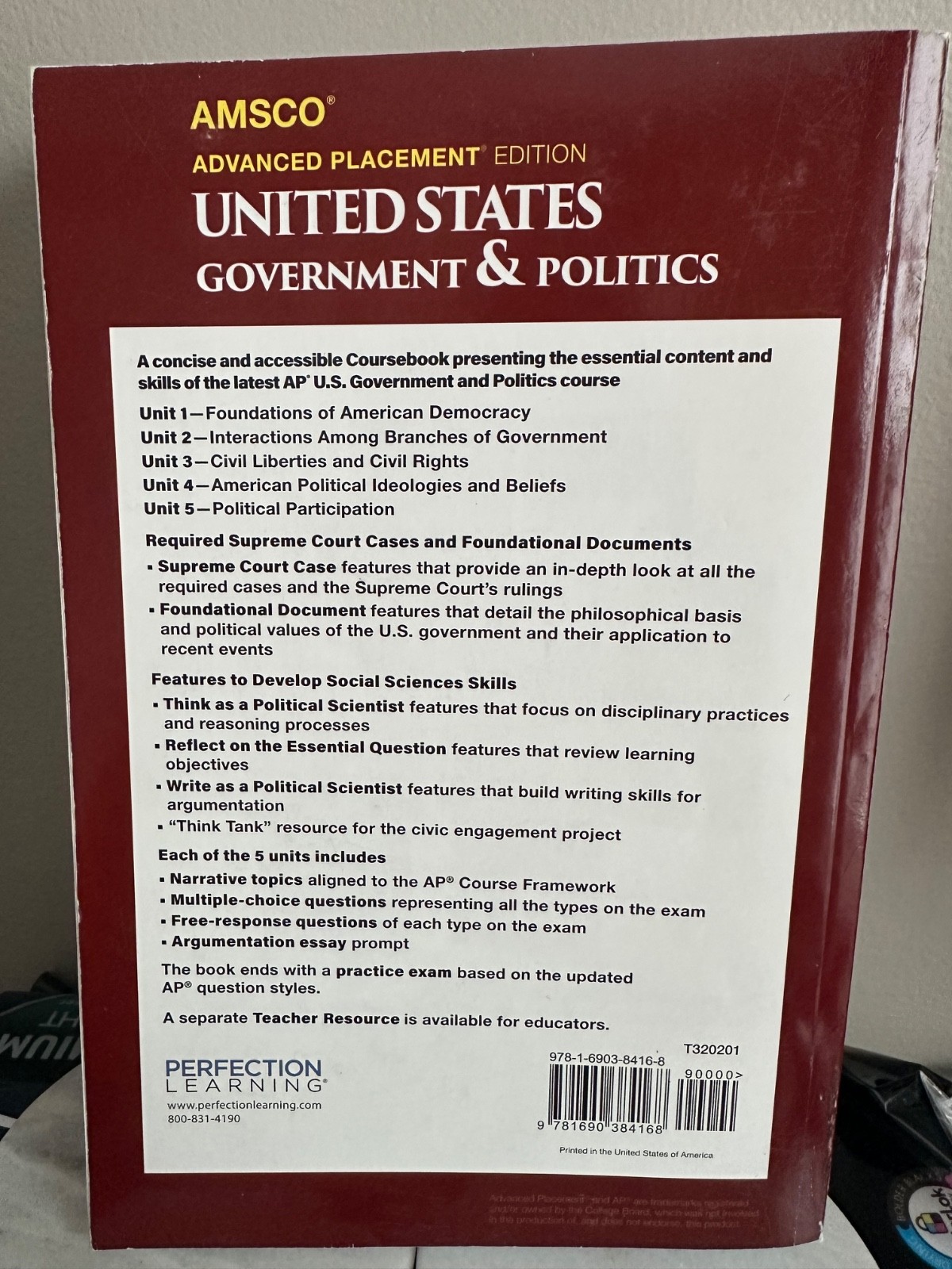 advanced placement United States government & politics