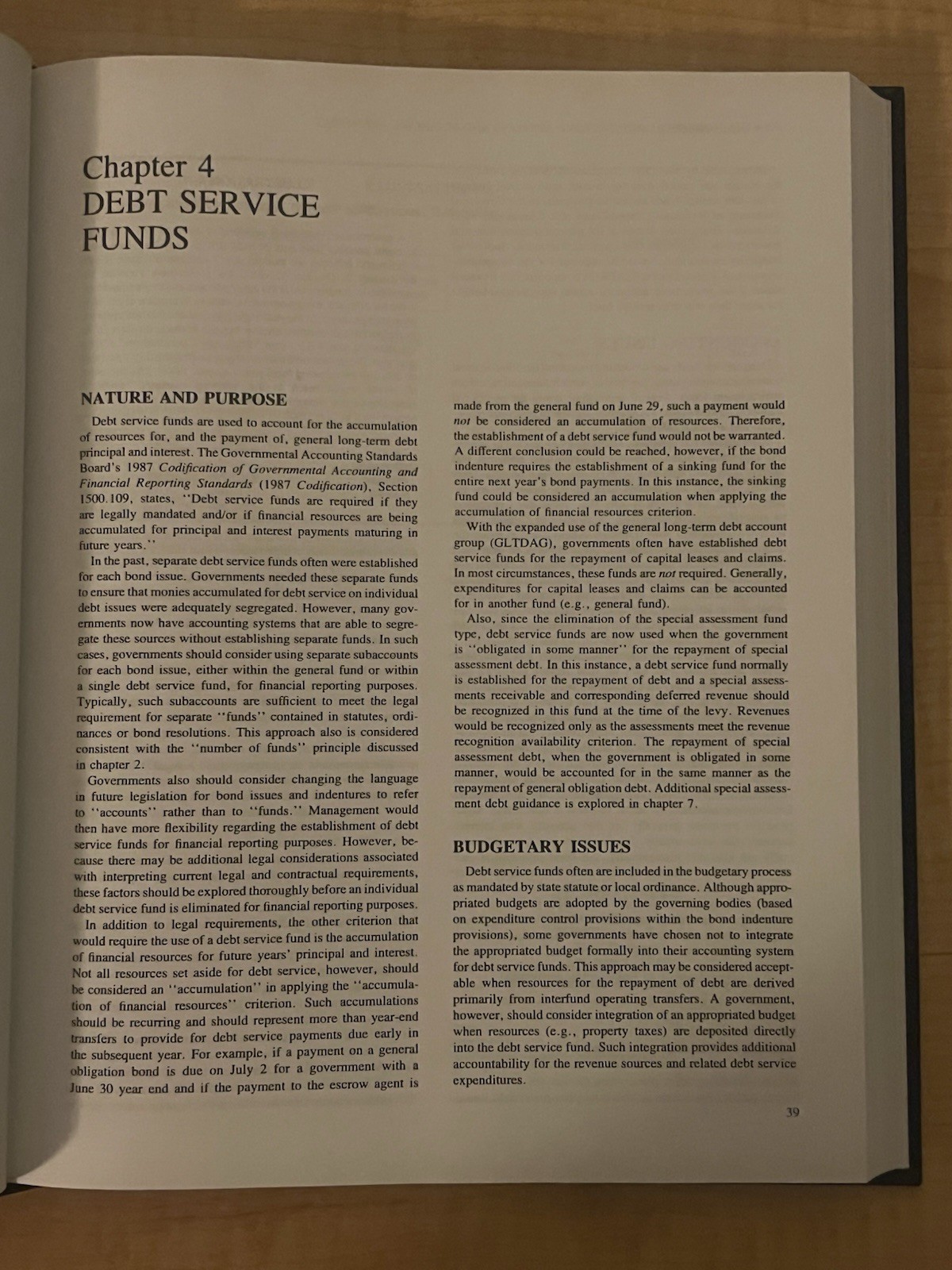 GAAFR Governmental Accounting, Auditing and Financial Reporting 1988 Hardcover