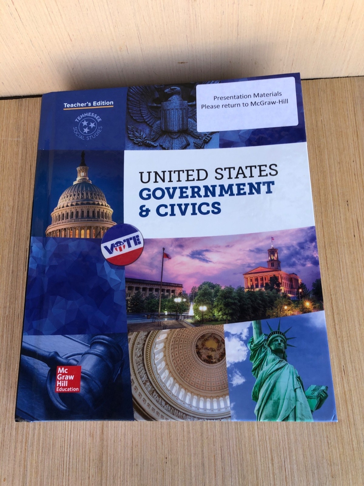 United States Government & Civics Teachers Edition Hardcover By McGraw Hill Educ