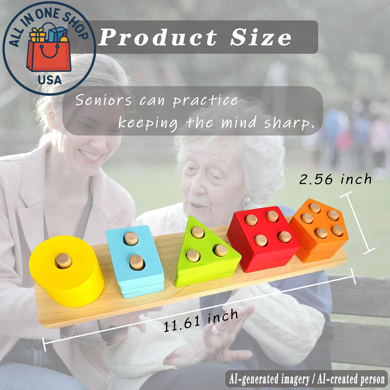 Cognitive Training Games for Seniors: Wooden Puzzles for Dementia Care
