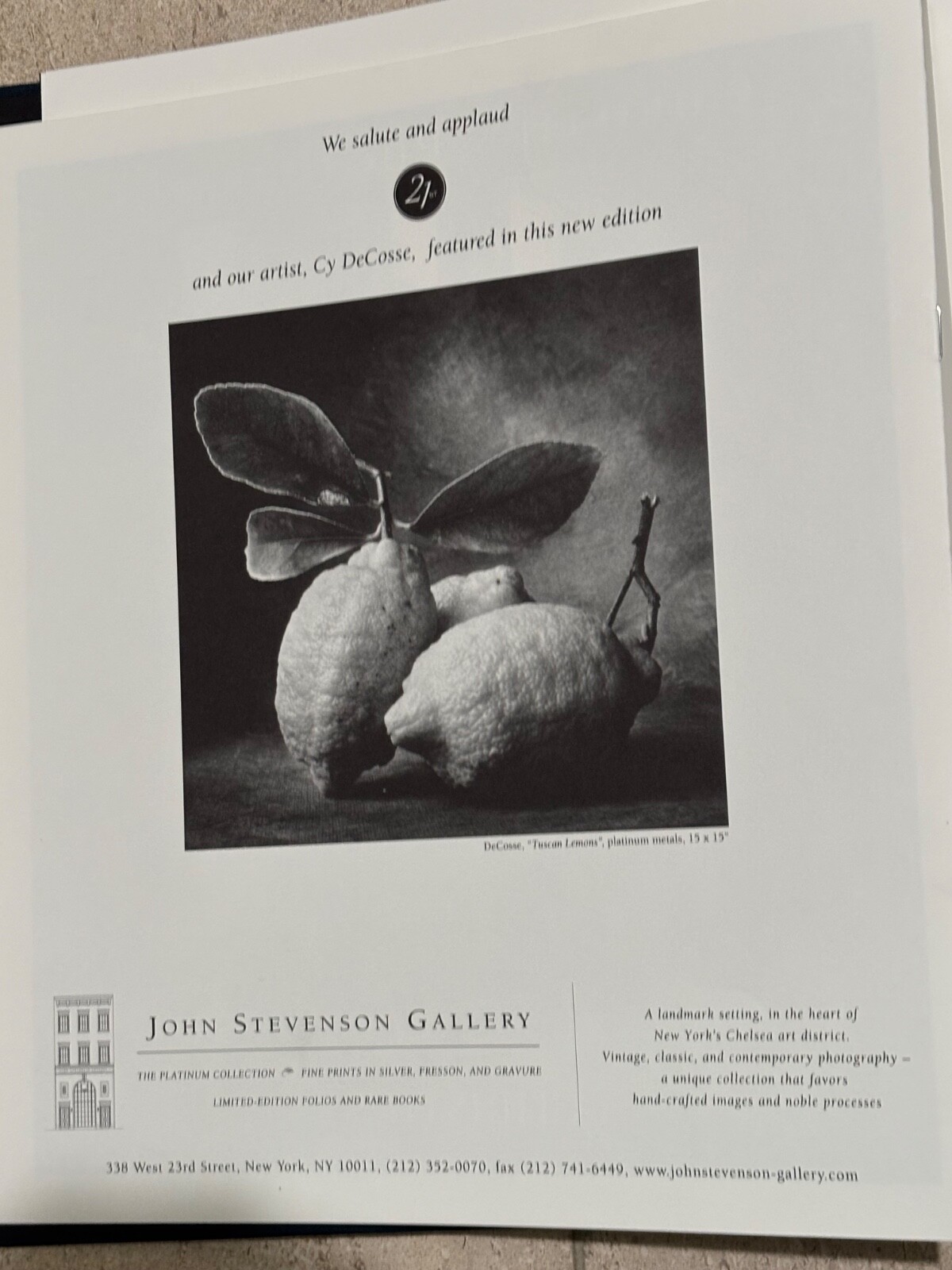 BRAND NEW Journal of Contemporary Photography VOLUME TWO #258/2000 1ST EDITION**