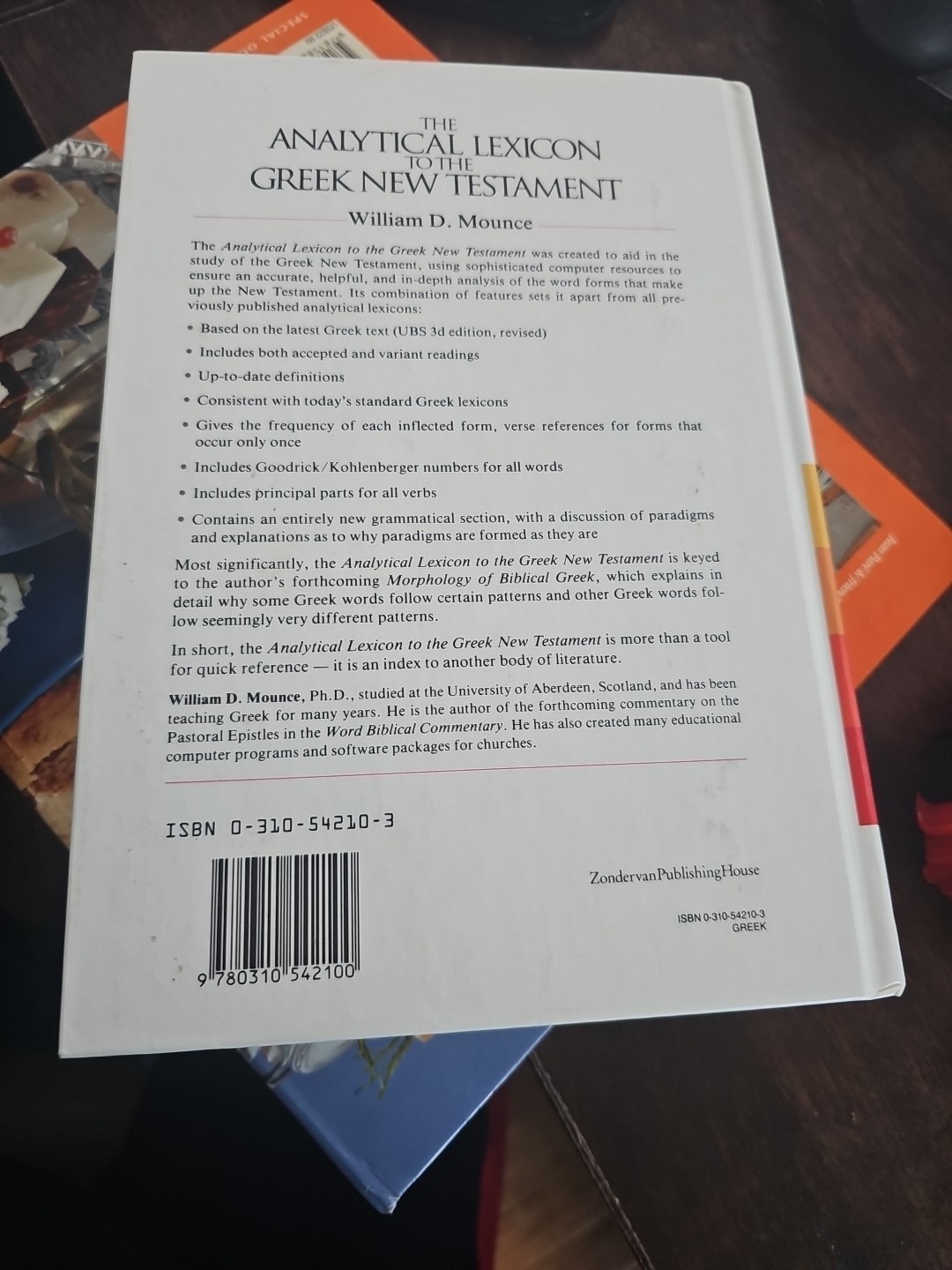 Zondervan Greek Référence Ser.: Analytical Lexicon to the Greek New Testament by